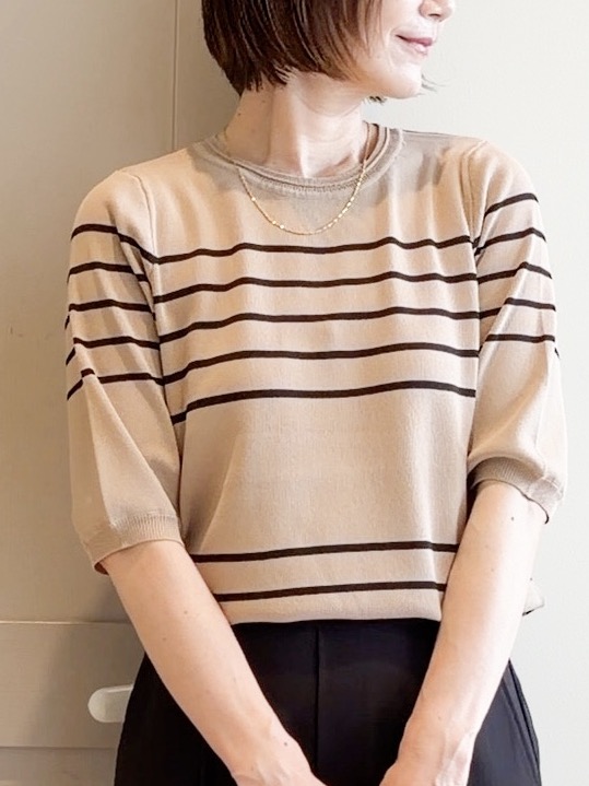 yamakoさんの「grove｜暑い季節もきれいが続く！センタープレスが取れにくい、ハイパーストレッチワイドパンツ」を使ったコーディネート