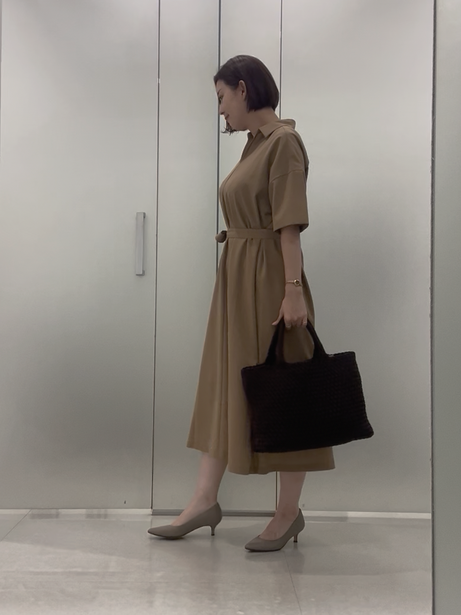 まどかさんの「UNTITLED｜【UVカット/接触冷感/通気性】エアリークールワンピース」を使ったコーディネート