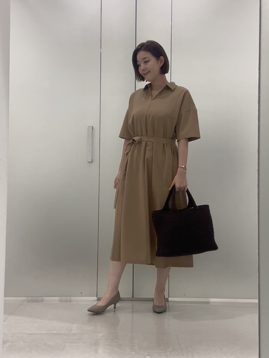まどかさんの「UNTITLED｜【UVカット/接触冷感/通気性】エアリークールワンピース」を使ったコーディネート