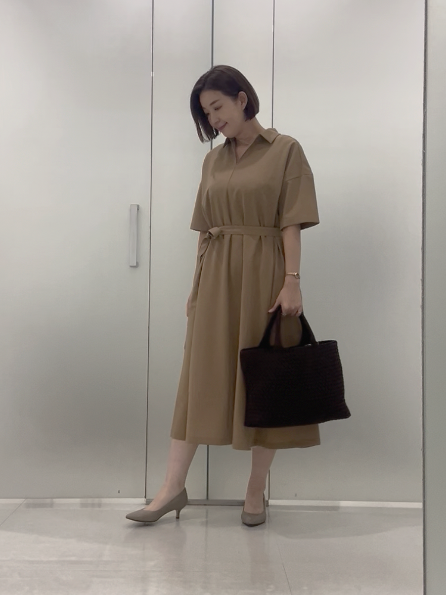 まどかさんの「UNTITLED｜【UVカット/接触冷感/通気性】エアリークールワンピース」を使ったコーディネート