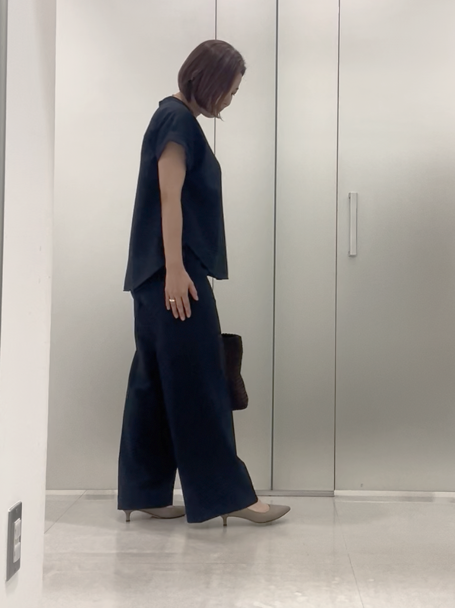 まどかさんの「UNTITLED｜【セットアップ可/通気性/UVカット】エアリークールブラウス」を使ったコーディネート