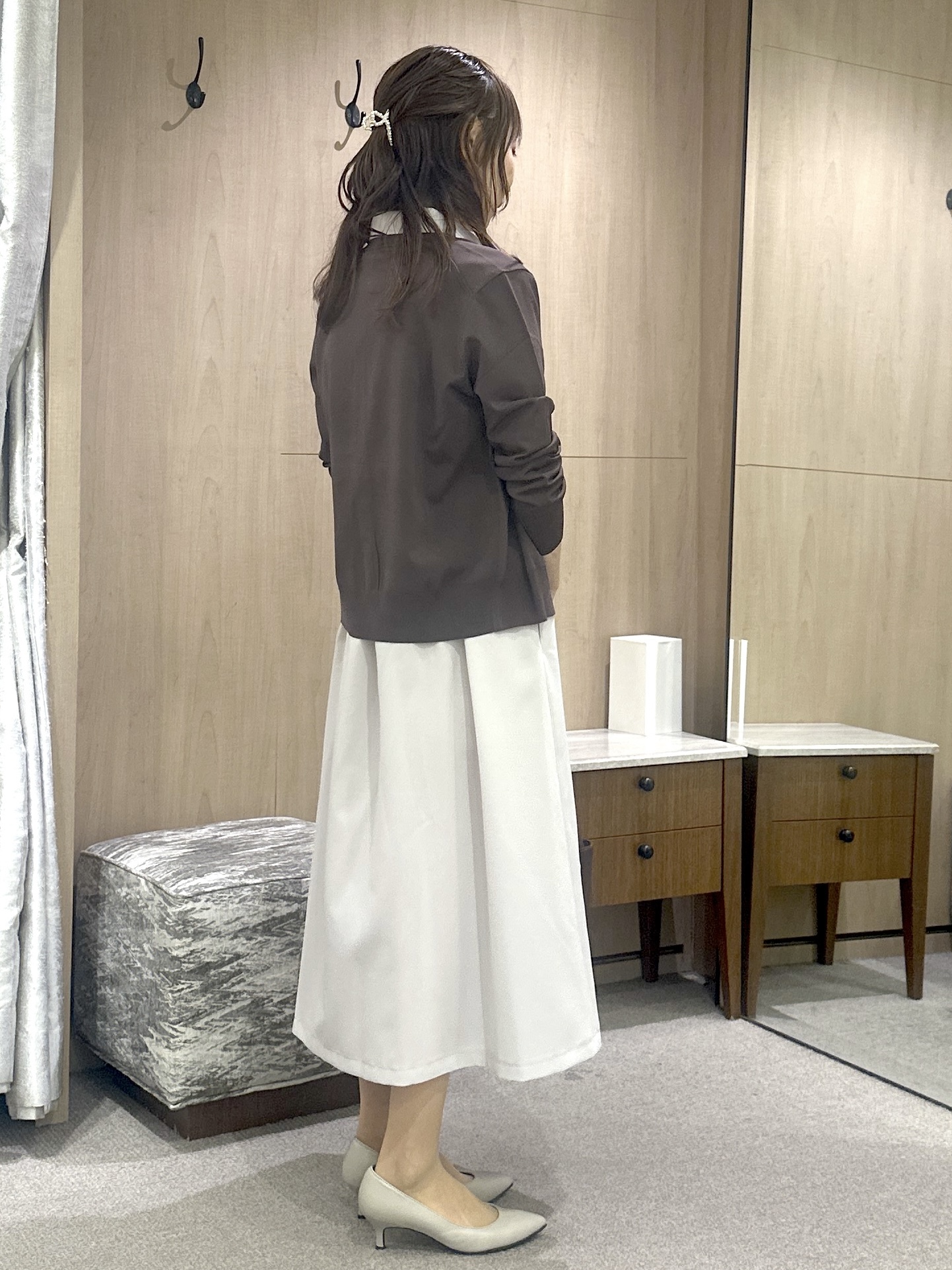 Miwaさんの「UNTITLED｜【UVカット/接触冷感/通気性】エアリークールワンピース」を使ったコーディネート
