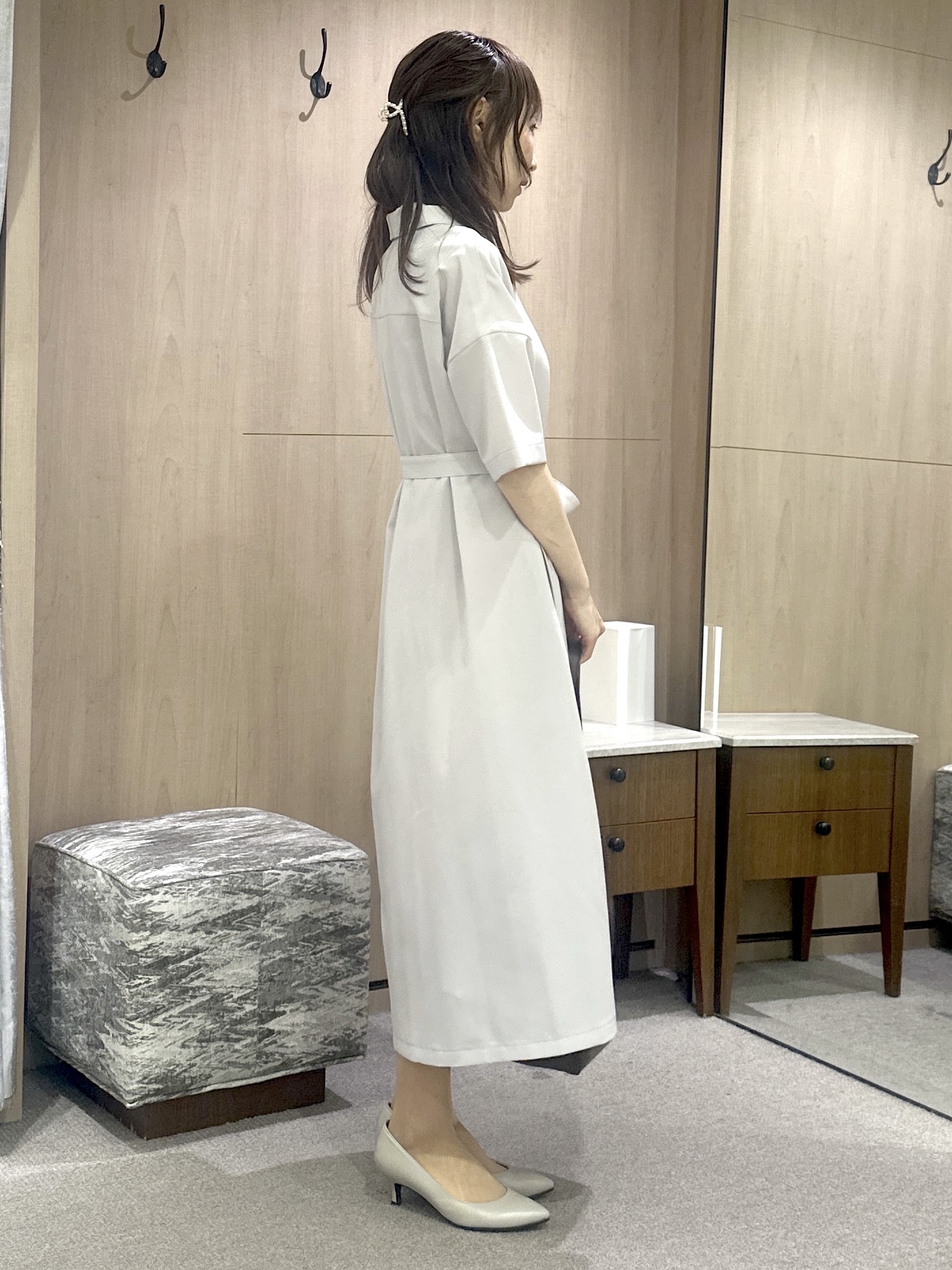 Miwaさんの「UNTITLED｜【UVカット/接触冷感/通気性】エアリークールワンピース」を使ったコーディネート
