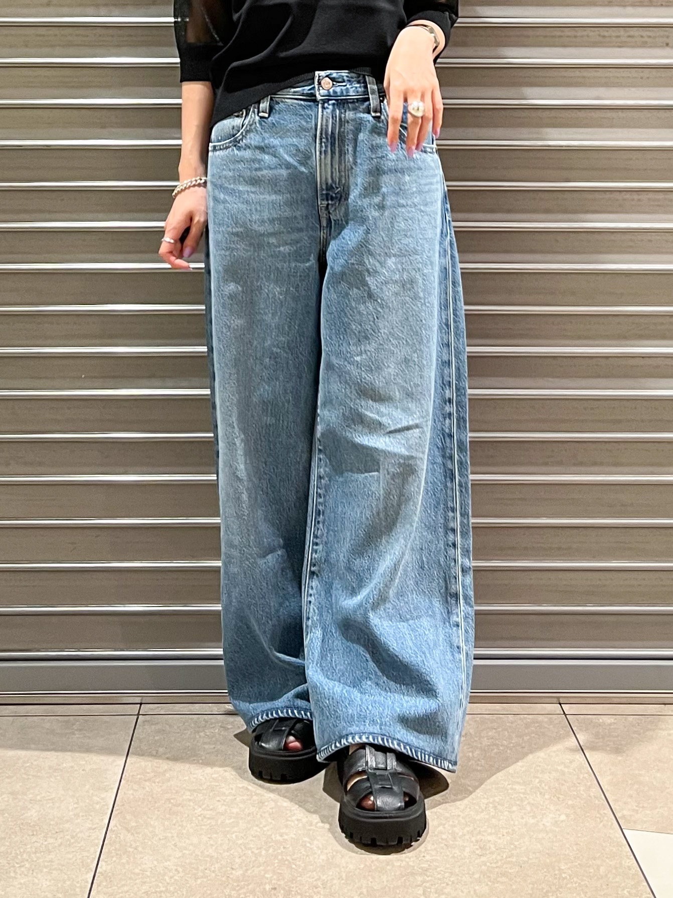 じゅんさんの「DRESSTERIOR｜【日本製】ウォッシャブルシアーニットプルオーバー」を使ったコーディネート