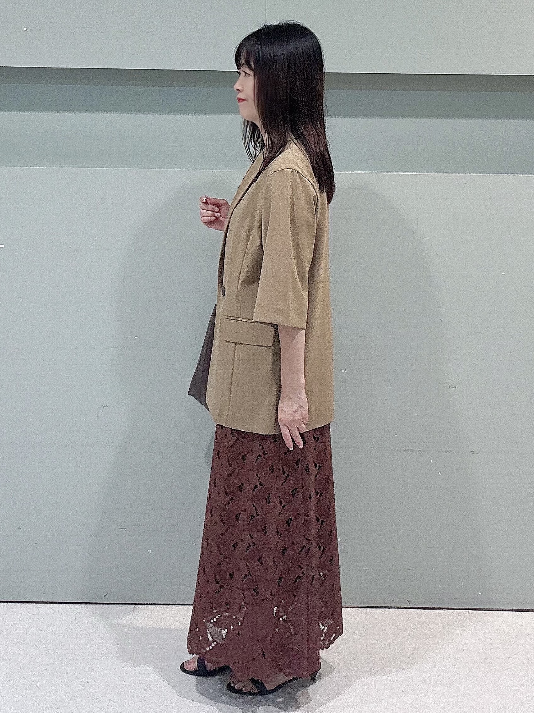 makiさんの「UNTITLED｜【セットアップ可/UVカット/通気性】エアリークール半袖ジャケット」を使ったコーディネート
