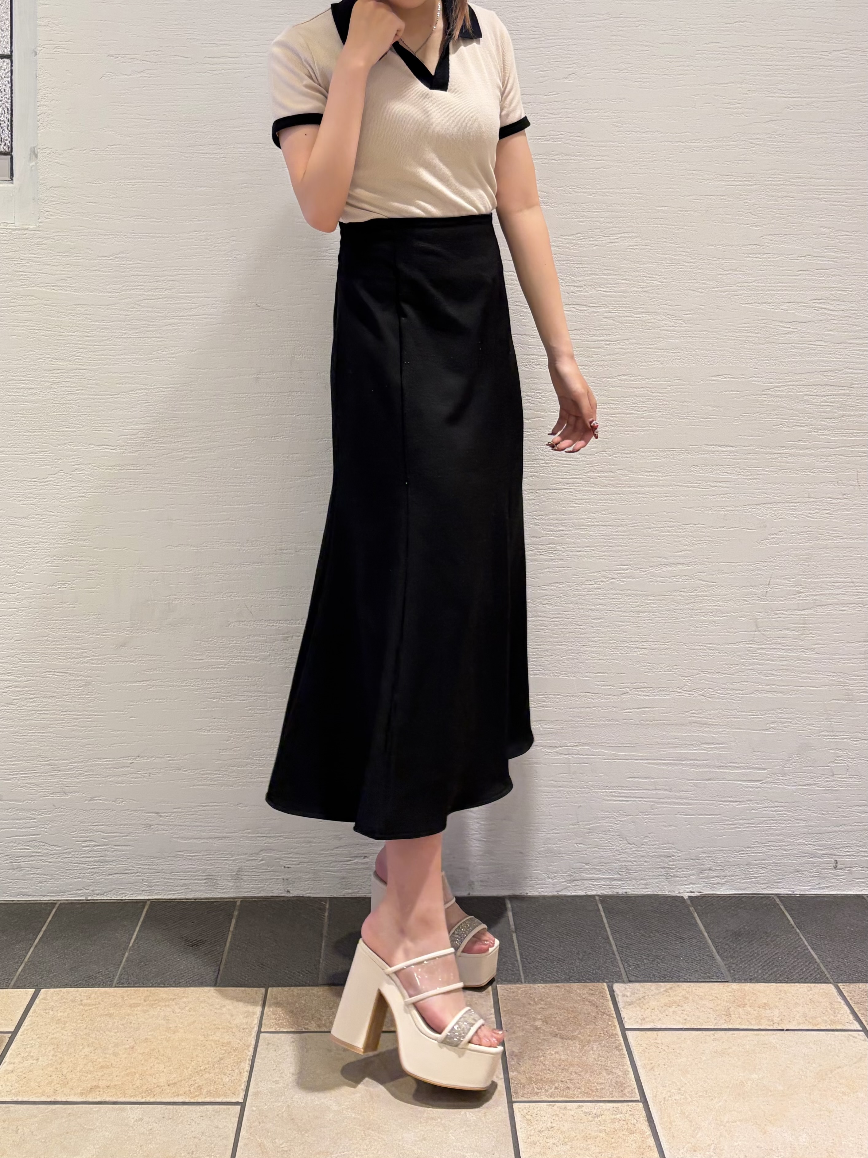 SACHAさんの「ESPERANZA｜【ラク盛り/約12cm】ラク盛り厚底ミュール」を使ったコーディネート