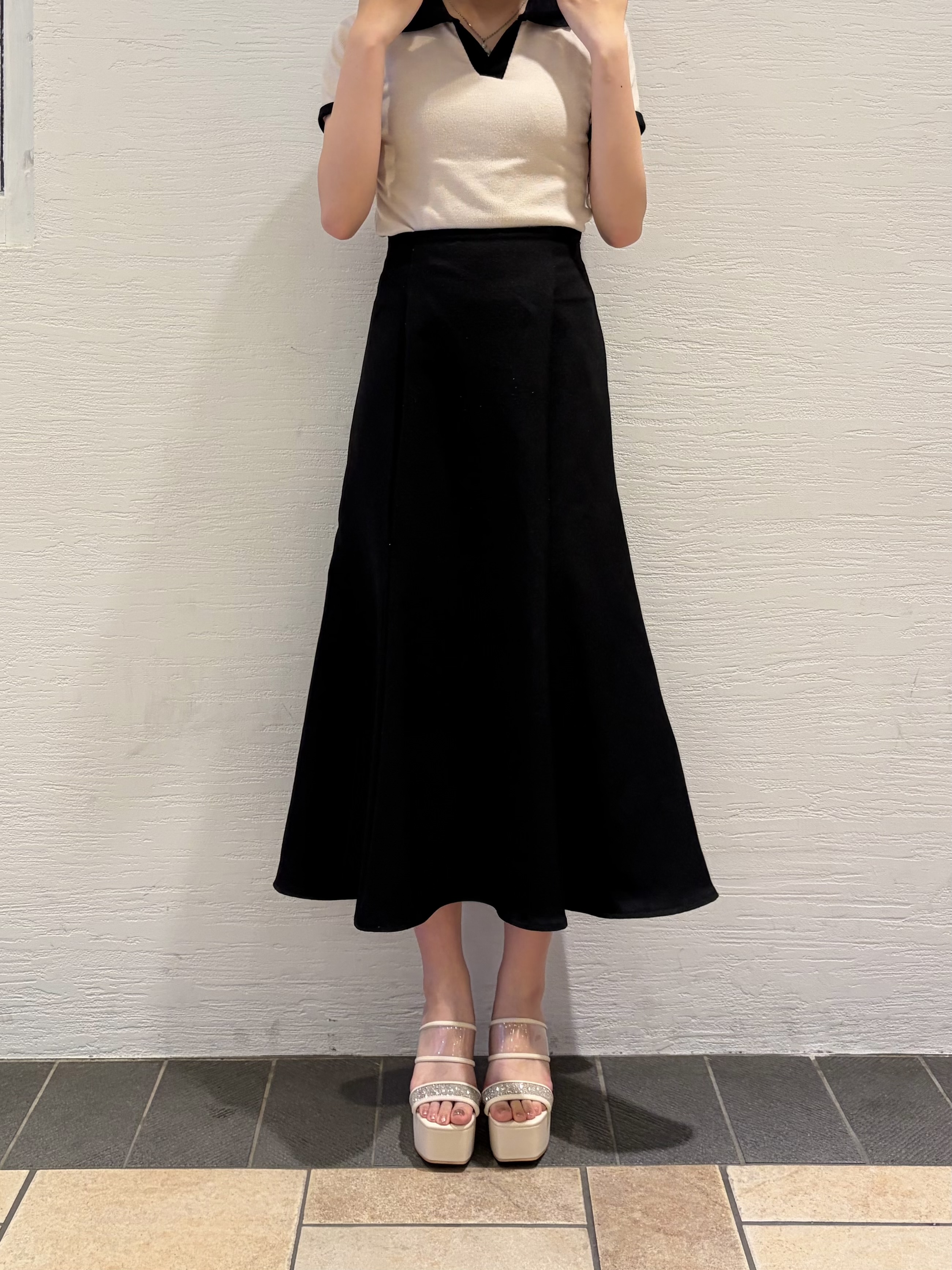 SACHAさんの「ESPERANZA｜【ラク盛り/約12cm】ラク盛り厚底ミュール」を使ったコーディネート