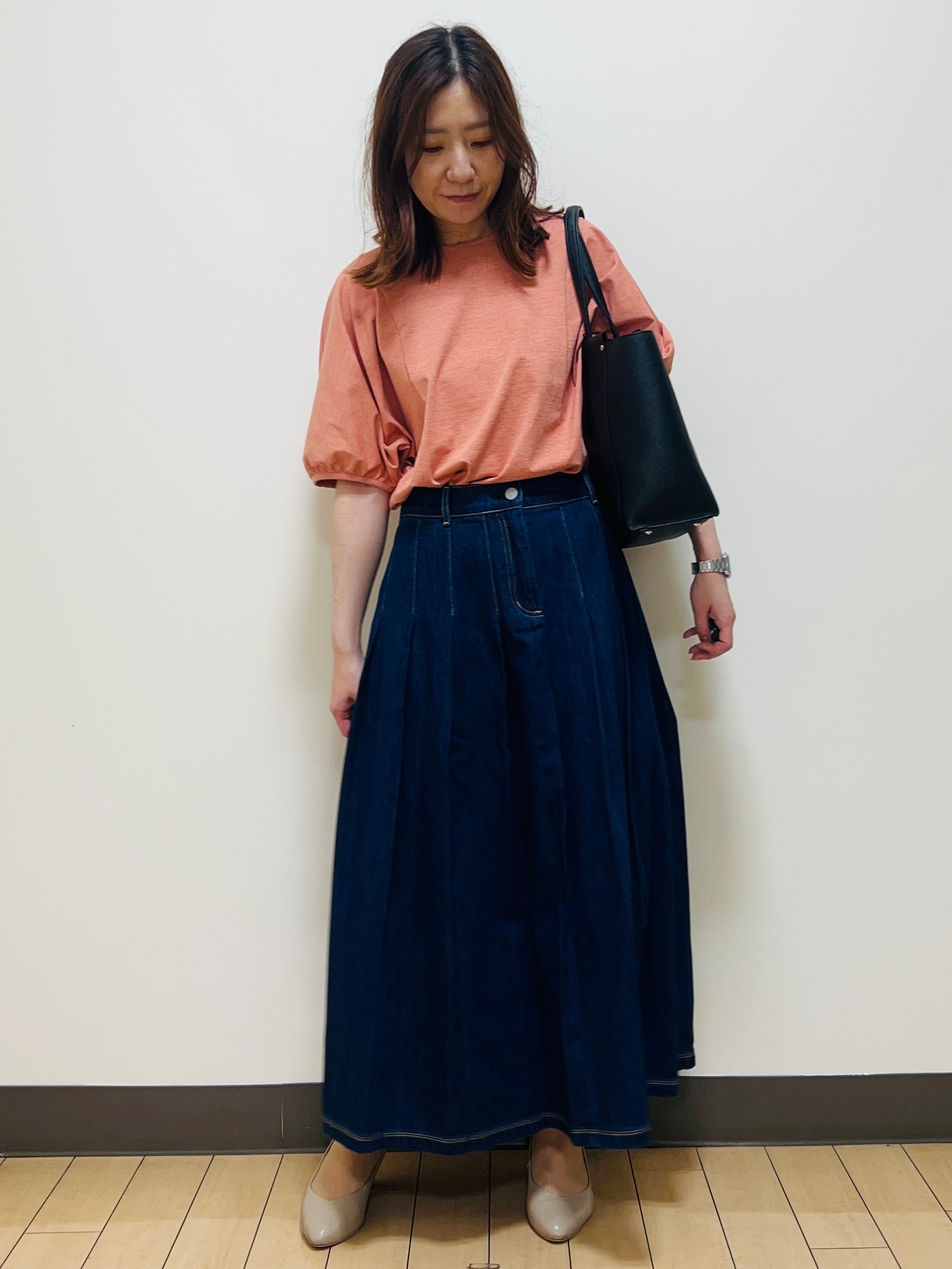 miiiさんの「Reflect｜【UVカット／接触冷感／吸水速乾】ギャザースリーブカットソー」を使ったコーディネート