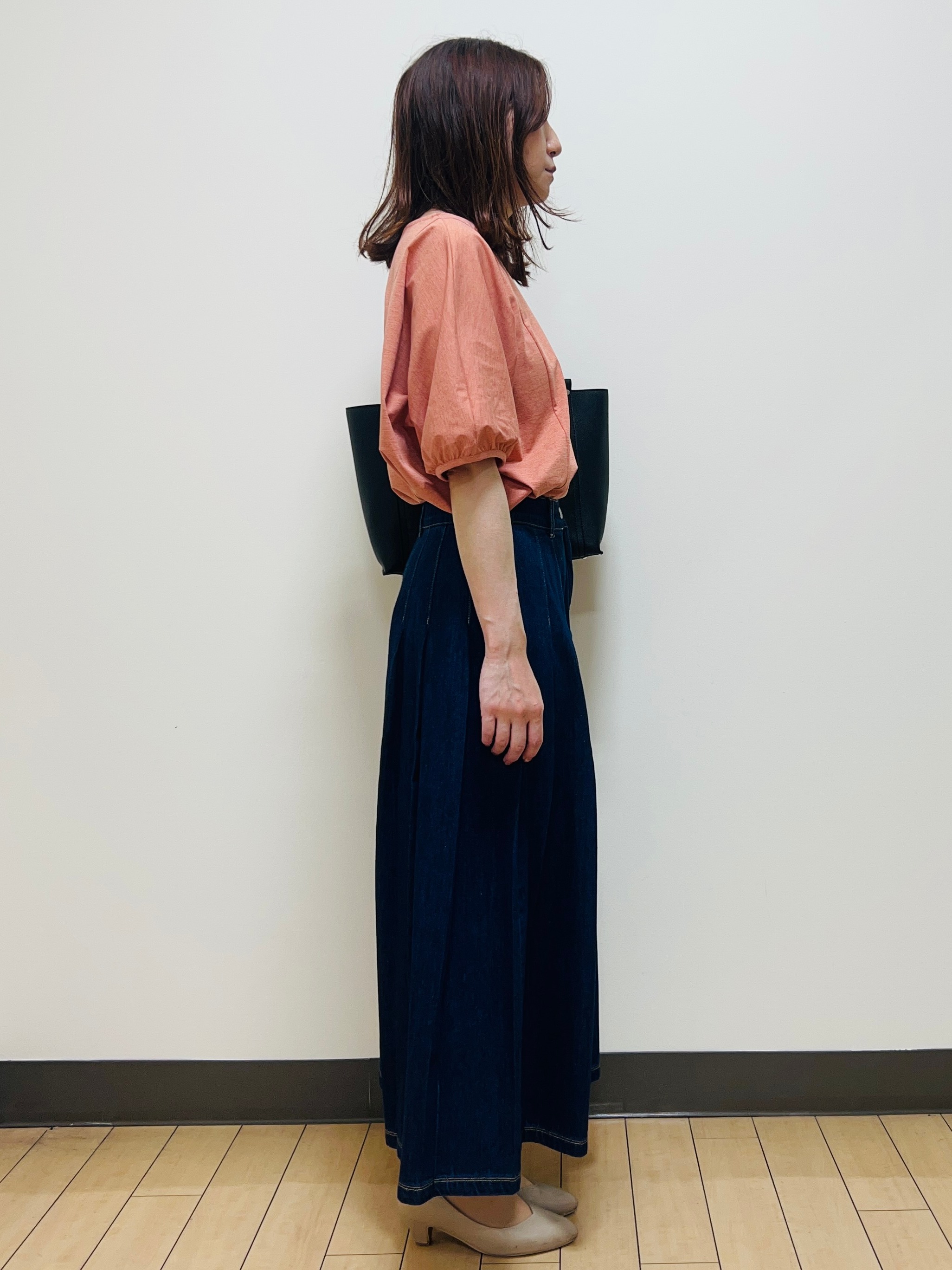 miiiさんの「Reflect｜【UVカット／接触冷感／吸水速乾】ギャザースリーブカットソー」を使ったコーディネート