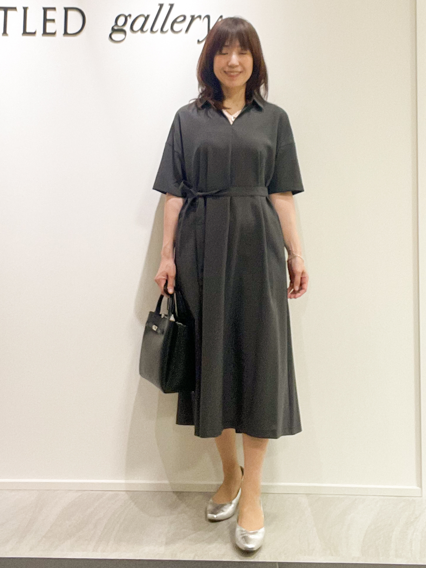 めいさんの「UNTITLED｜【UVカット/接触冷感/通気性】エアリークールワンピース」を使ったコーディネート