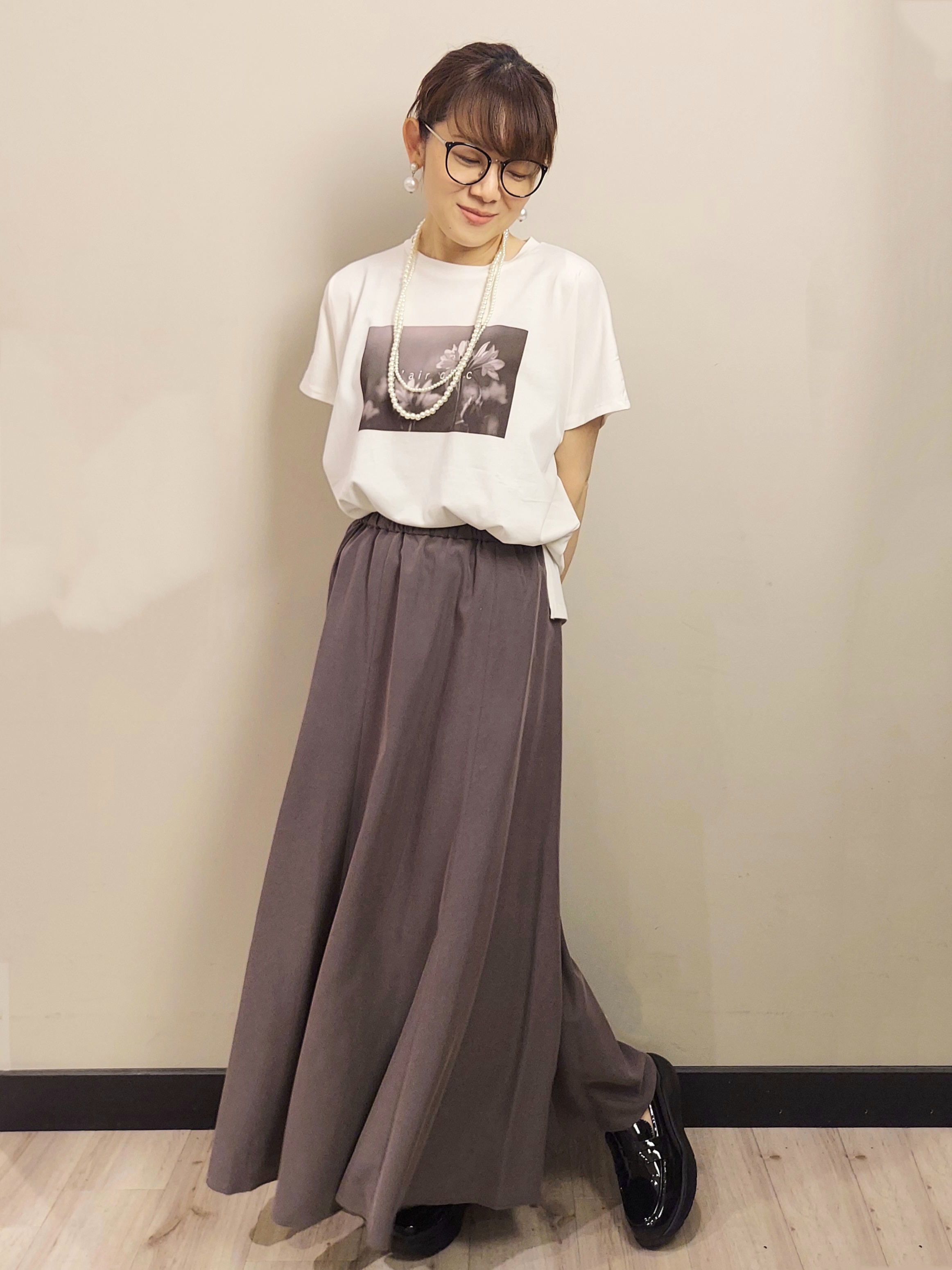 MAKIさんの「index｜フォトプリントTシャツ【洗濯機OK】」を使ったコーディネート