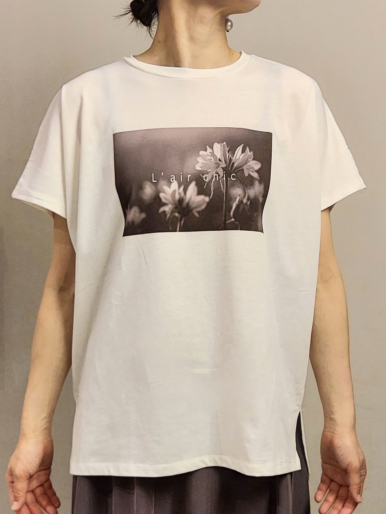 MAKIさんの「index｜フォトプリントTシャツ【洗濯機OK】」を使ったコーディネート