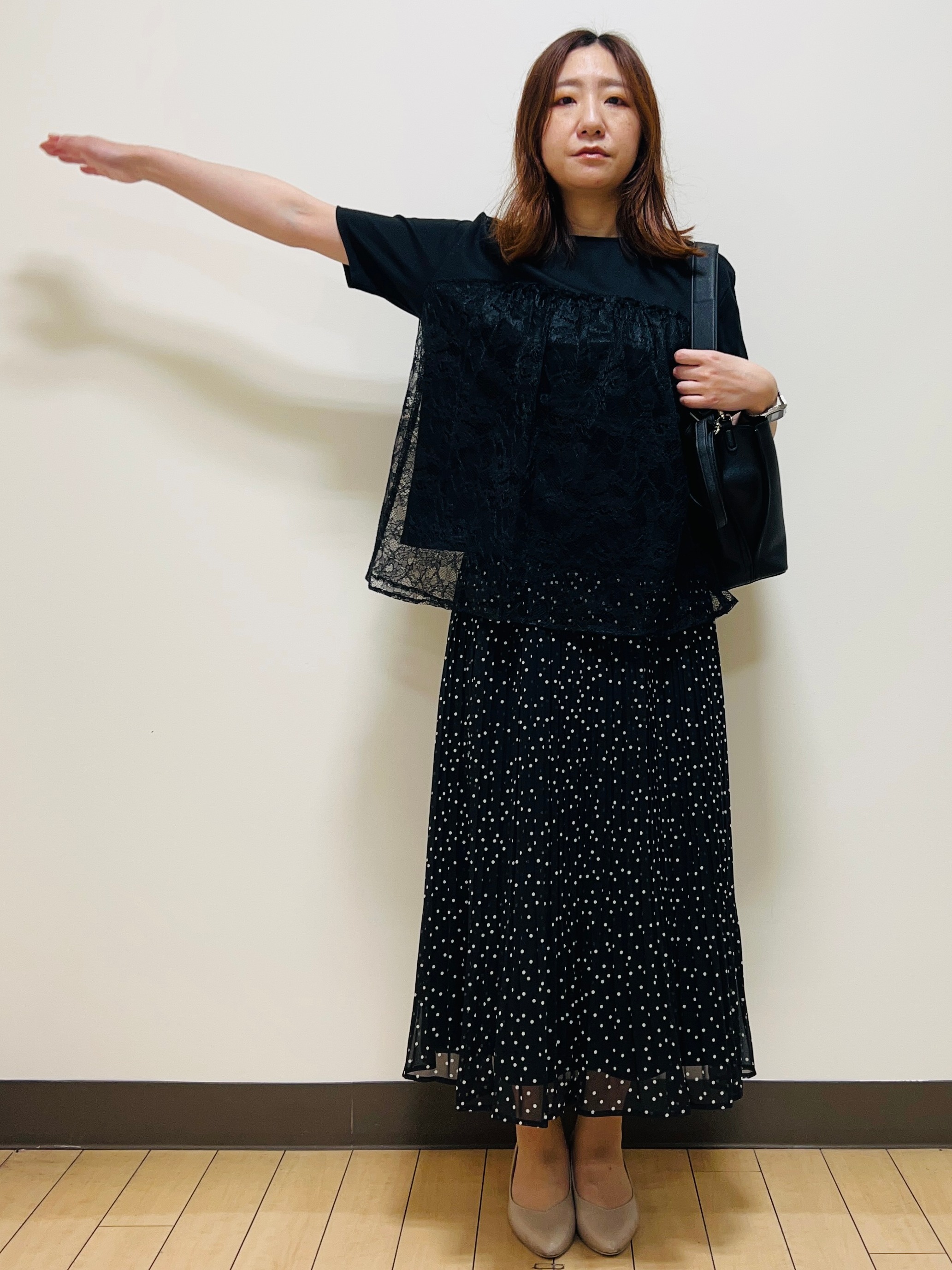 miiiさんの「Reflect｜【UVカット／接触冷感／手洗い可】ラッセルレースプルオーバー」を使ったコーディネート
