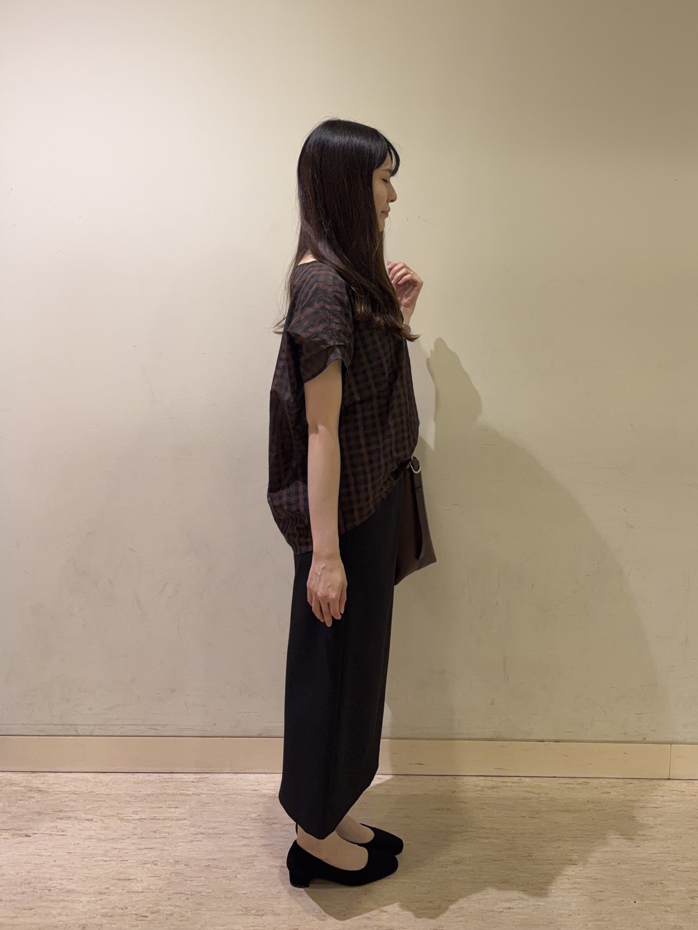 mayuさんの「UNTITLED｜シアーチェックブラウス」を使ったコーディネート