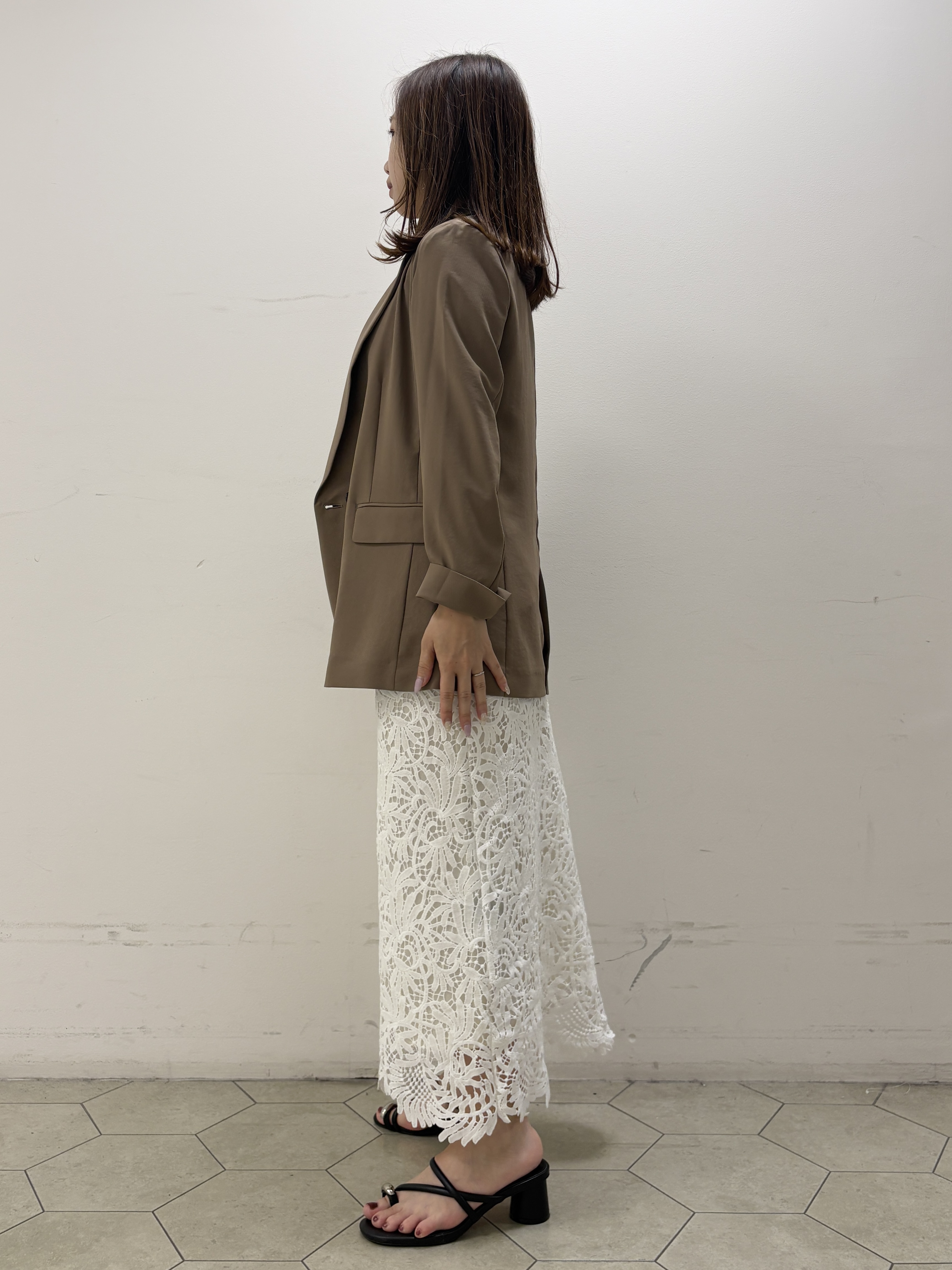 kahoさんの「INDIVI｜【接触冷感/UVケア/着る日傘】ダブルジャケット」を使ったコーディネート
