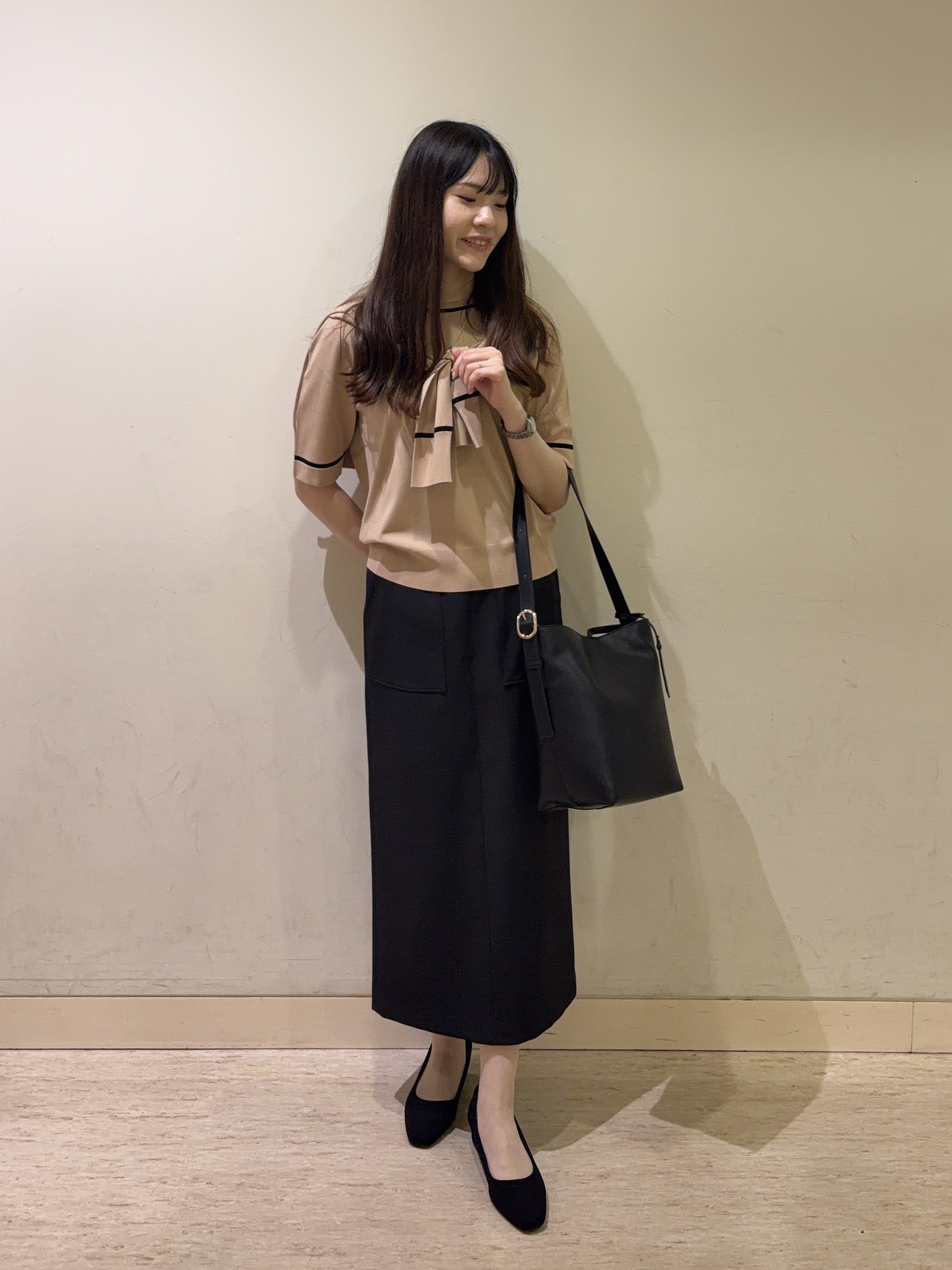 mayuさんの「UNTITLED｜【アンサンブル可能】コンパクトニットカーディガン」を使ったコーディネート