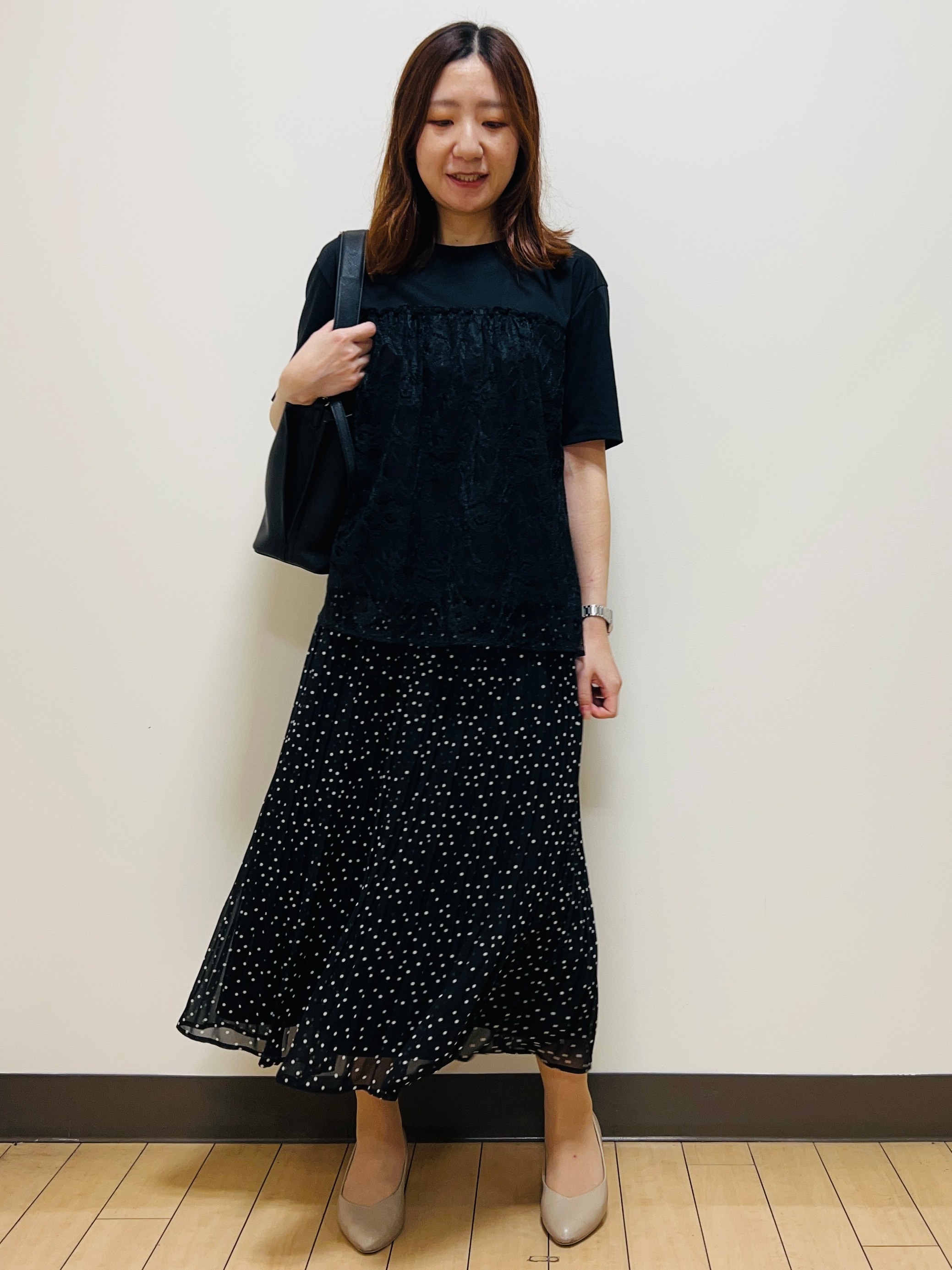 miiiさんの「Reflect｜【UVカット／接触冷感／手洗い可】ラッセルレースプルオーバー」を使ったコーディネート