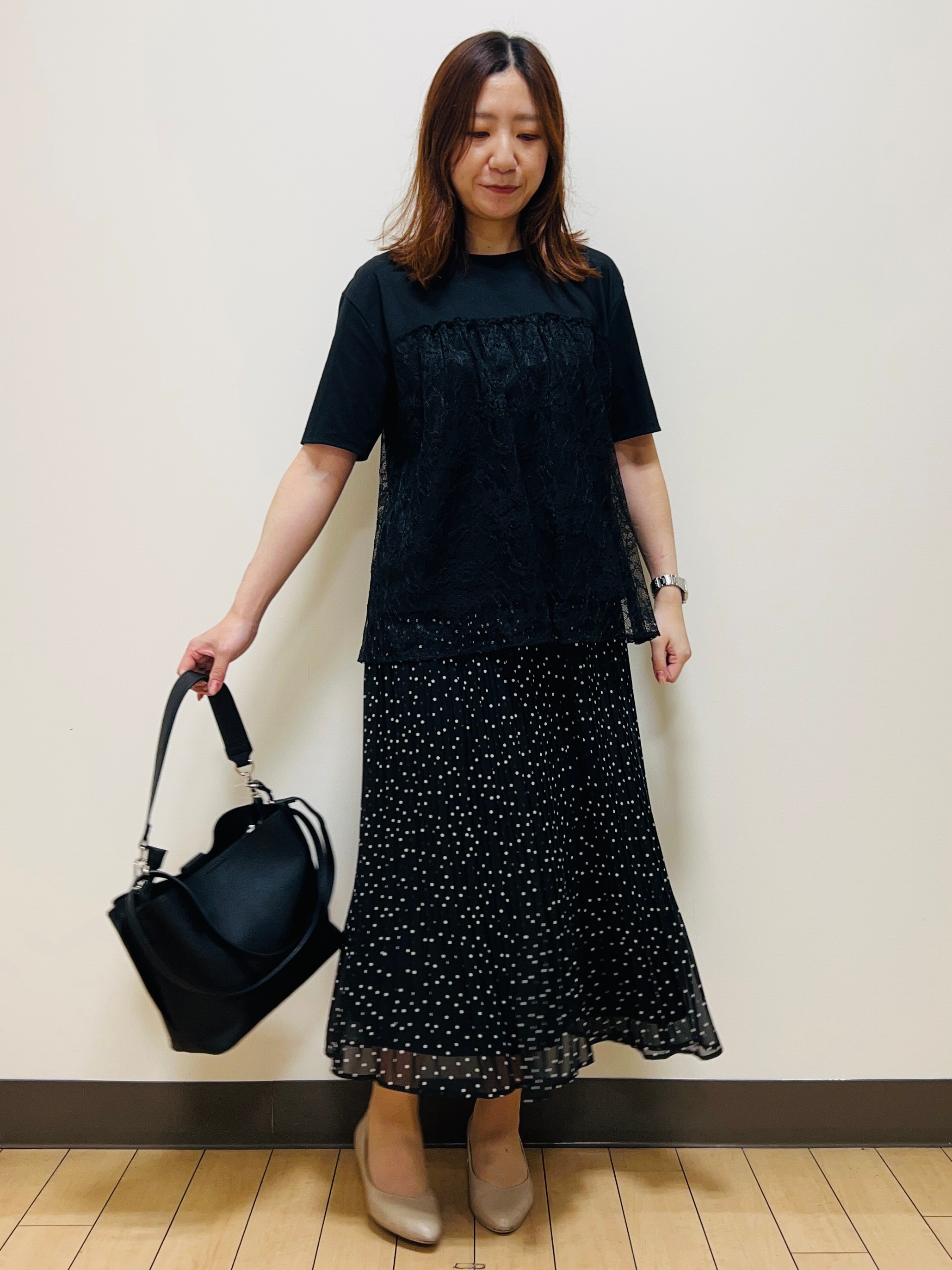miiiさんの「Reflect｜【UVカット／接触冷感／手洗い可】ラッセルレースプルオーバー」を使ったコーディネート