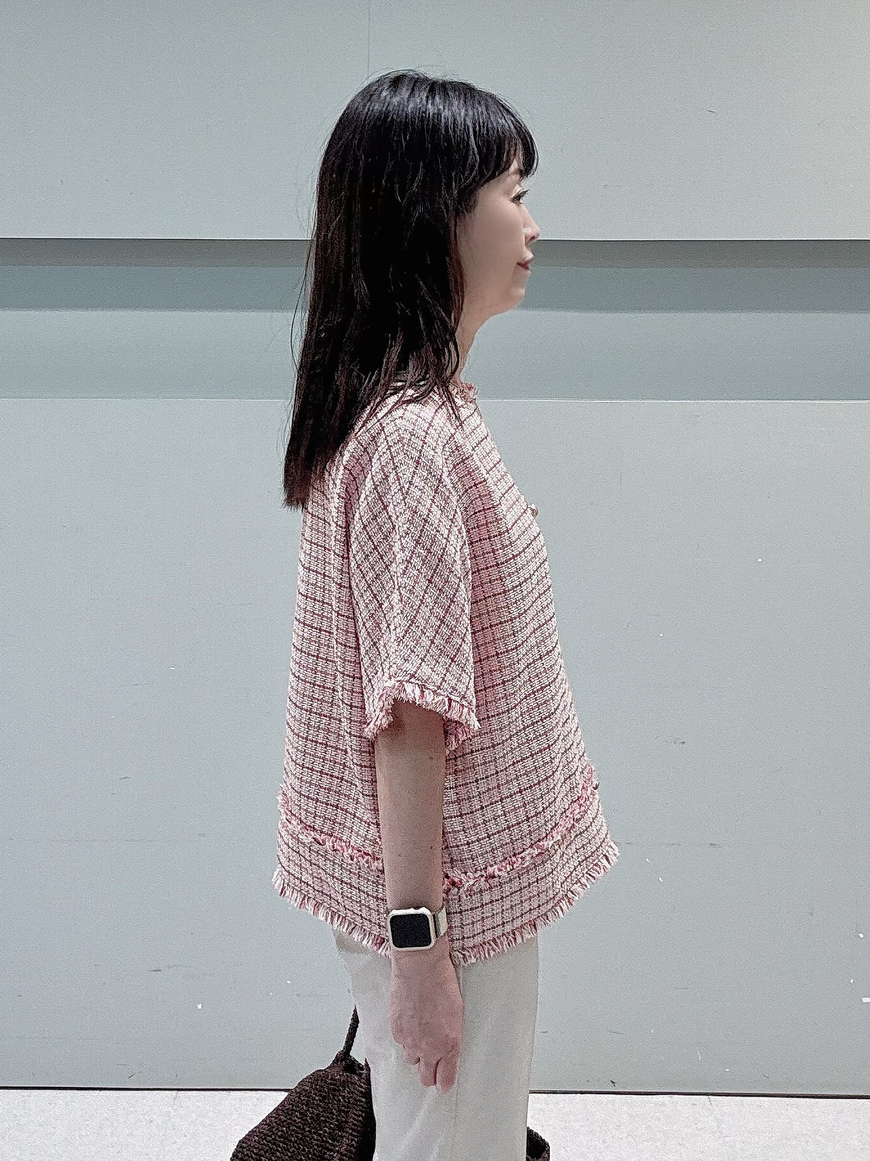 makiさんの「UNTITLED｜ファンシーツイードブラウス」を使ったコーディネート