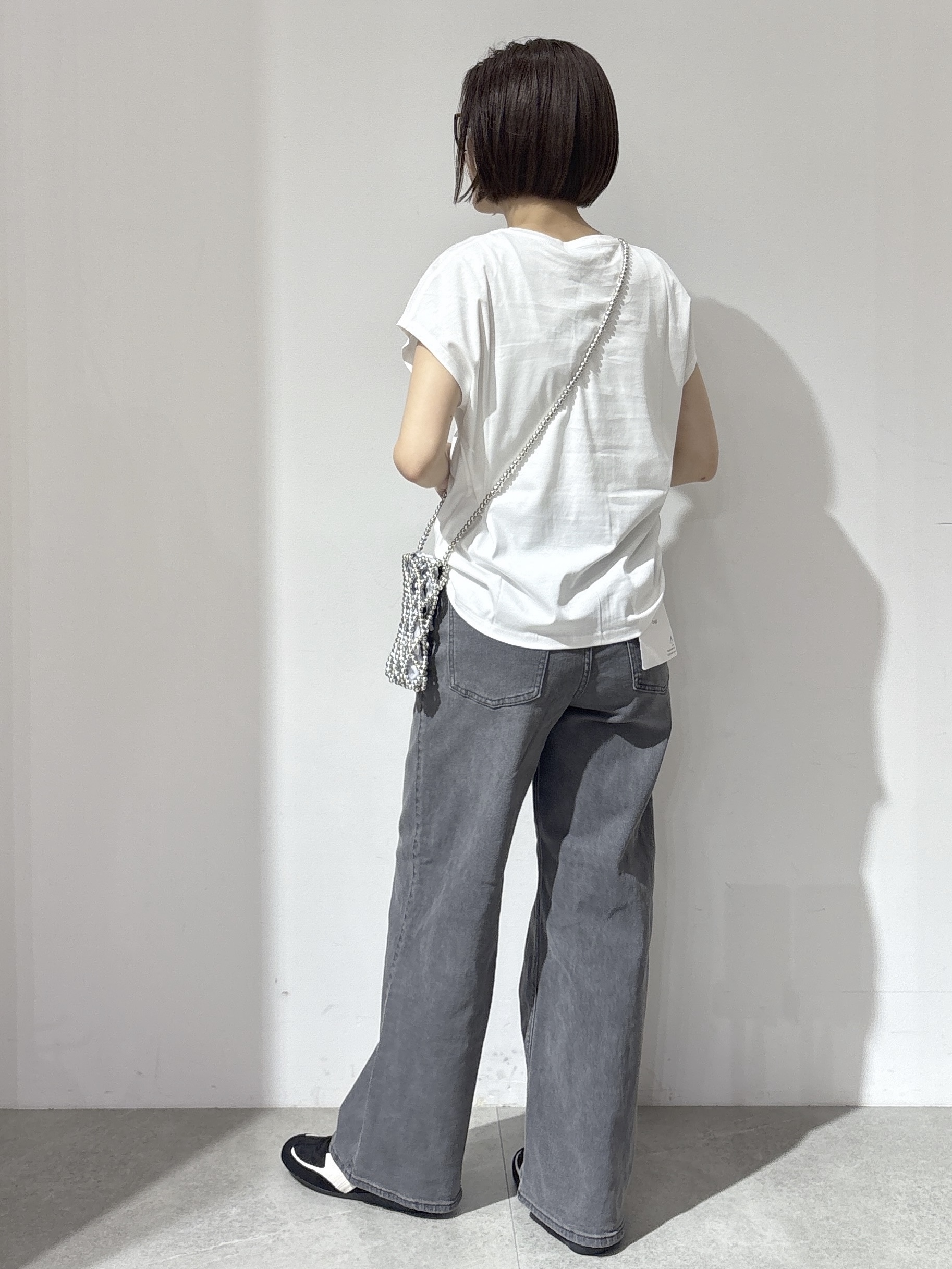NAKAさんの「OPAQUE.CLIP｜フレンチスリーブカットソー【洗濯機OK】」を使ったコーディネート