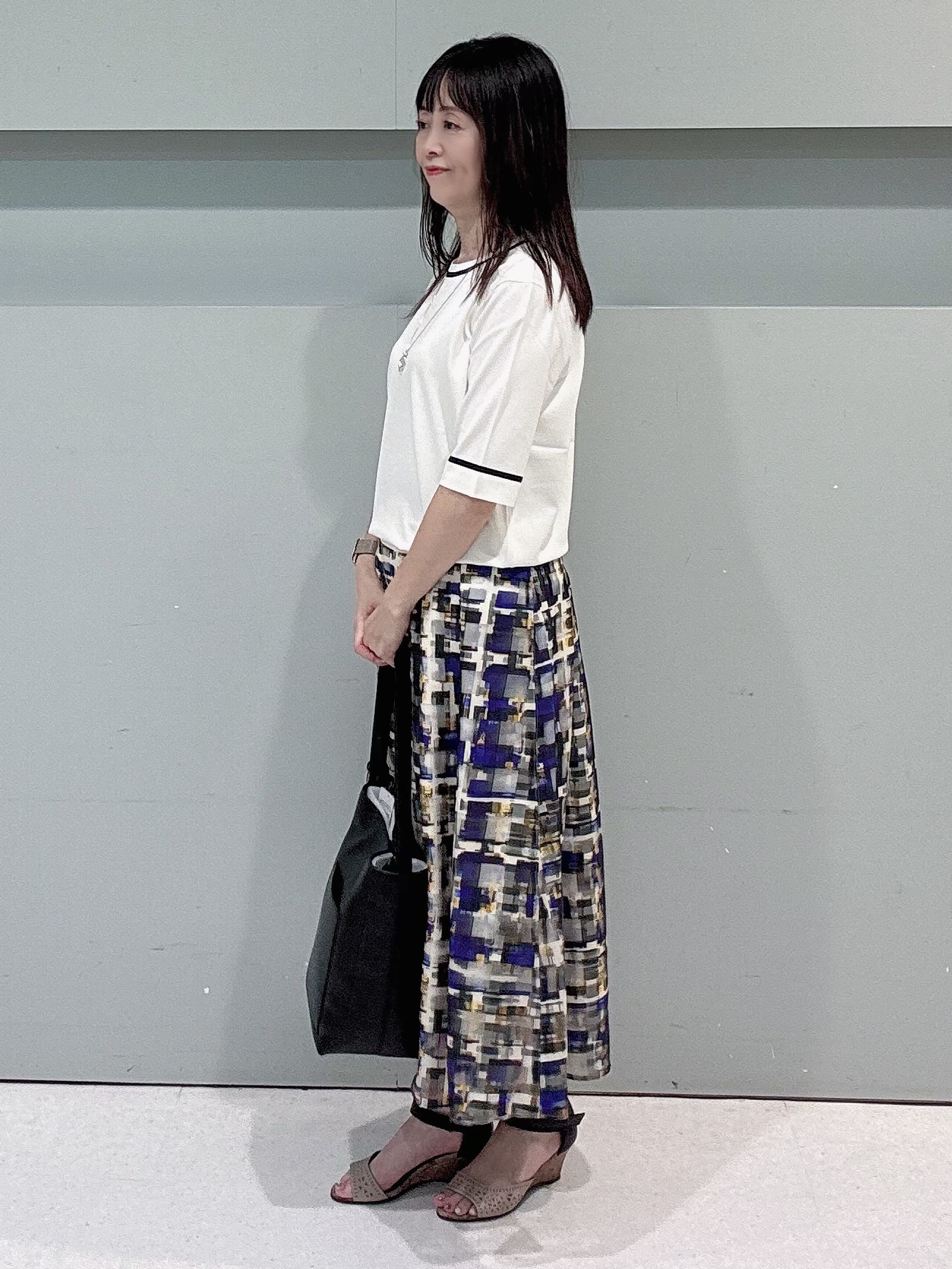 makiさんの「UNTITLED｜【アンサンブル可能】コンパクトニットカーディガン」を使ったコーディネート