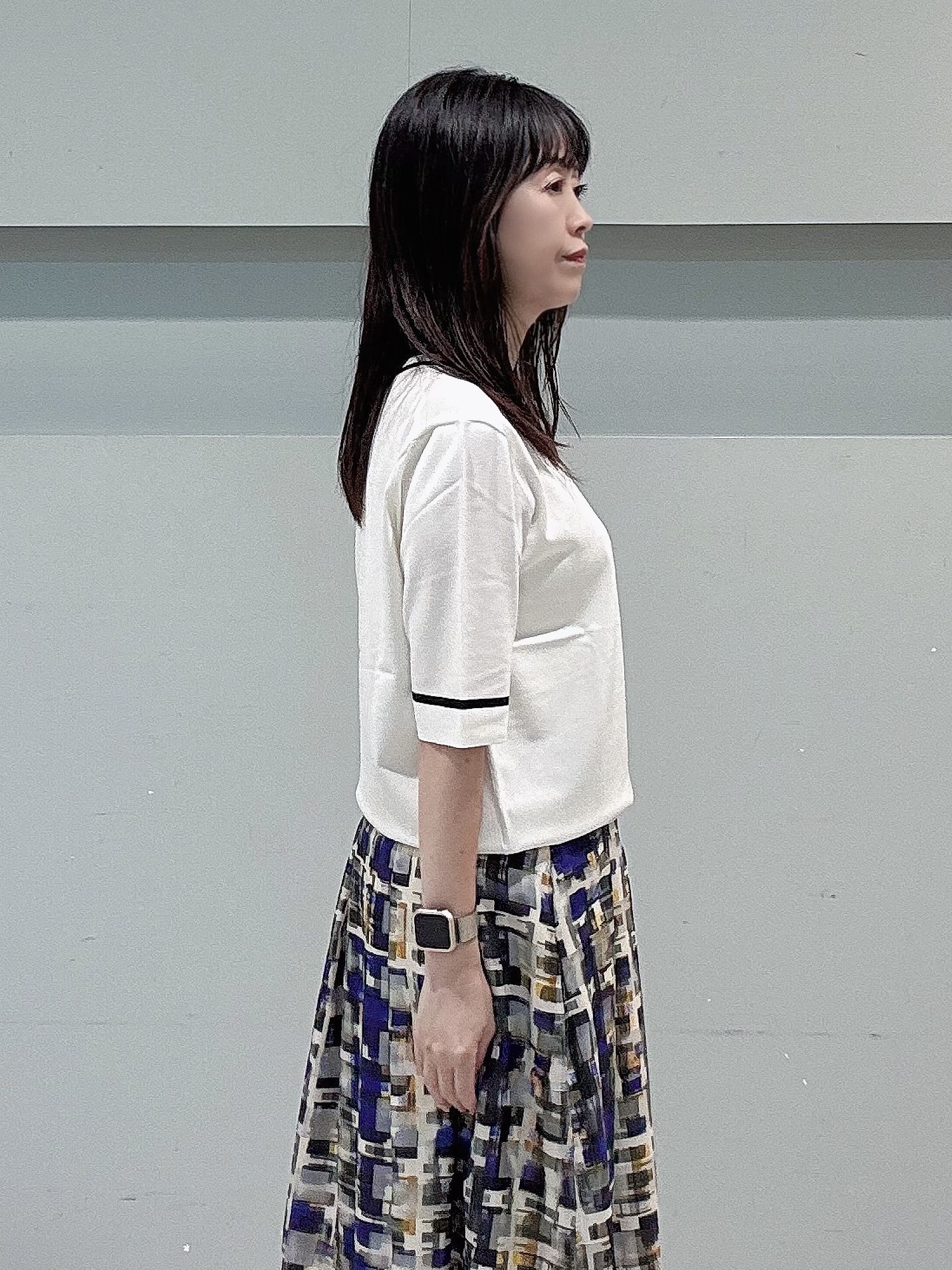 makiさんの「UNTITLED｜【アンサンブル可能】コンパクトニットカーディガン」を使ったコーディネート