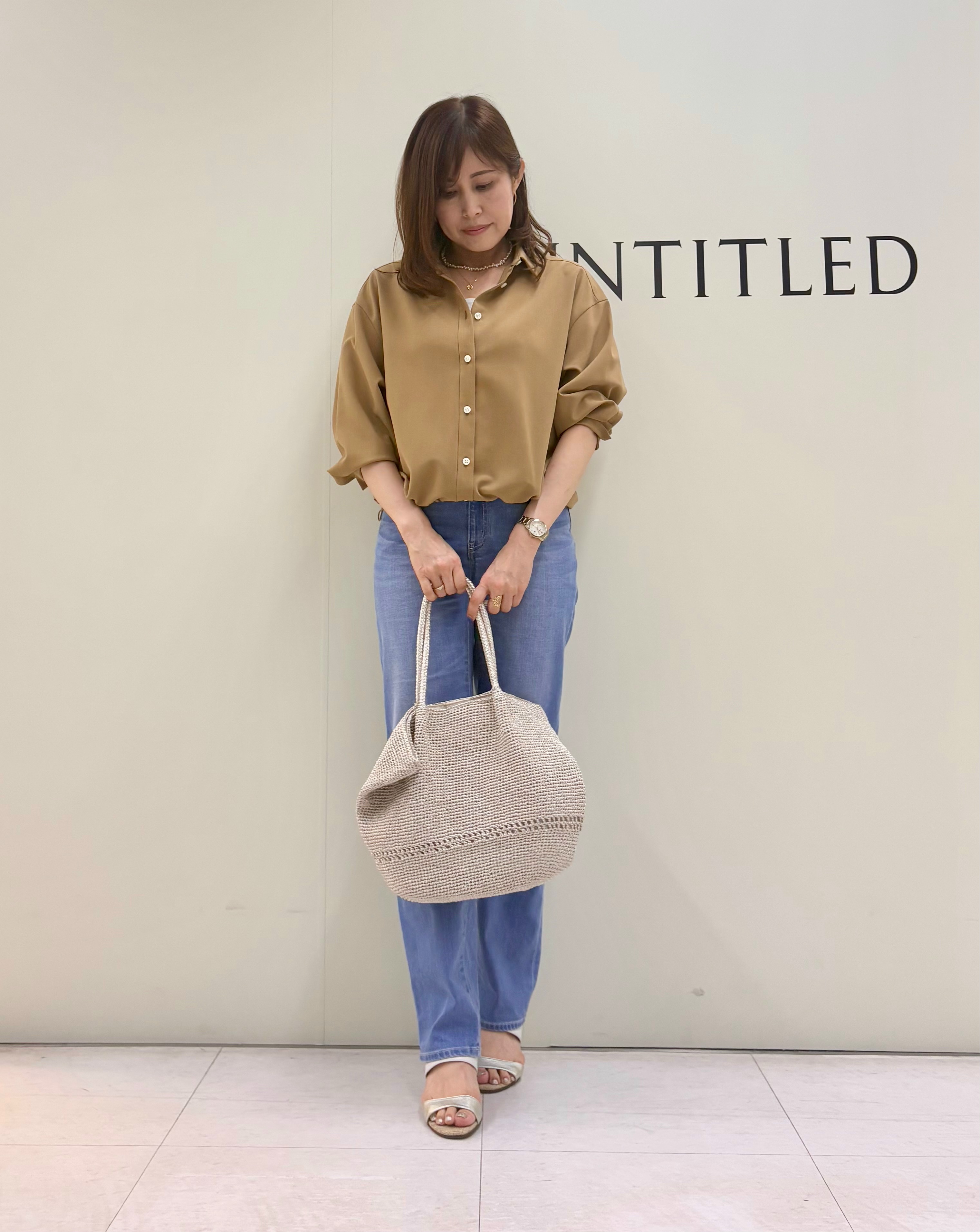 Sakaiさんの「UNTITLED｜【セットアップ可/UVカット/接触冷感】エアリークールドロストシャツ」を使ったコーディネート