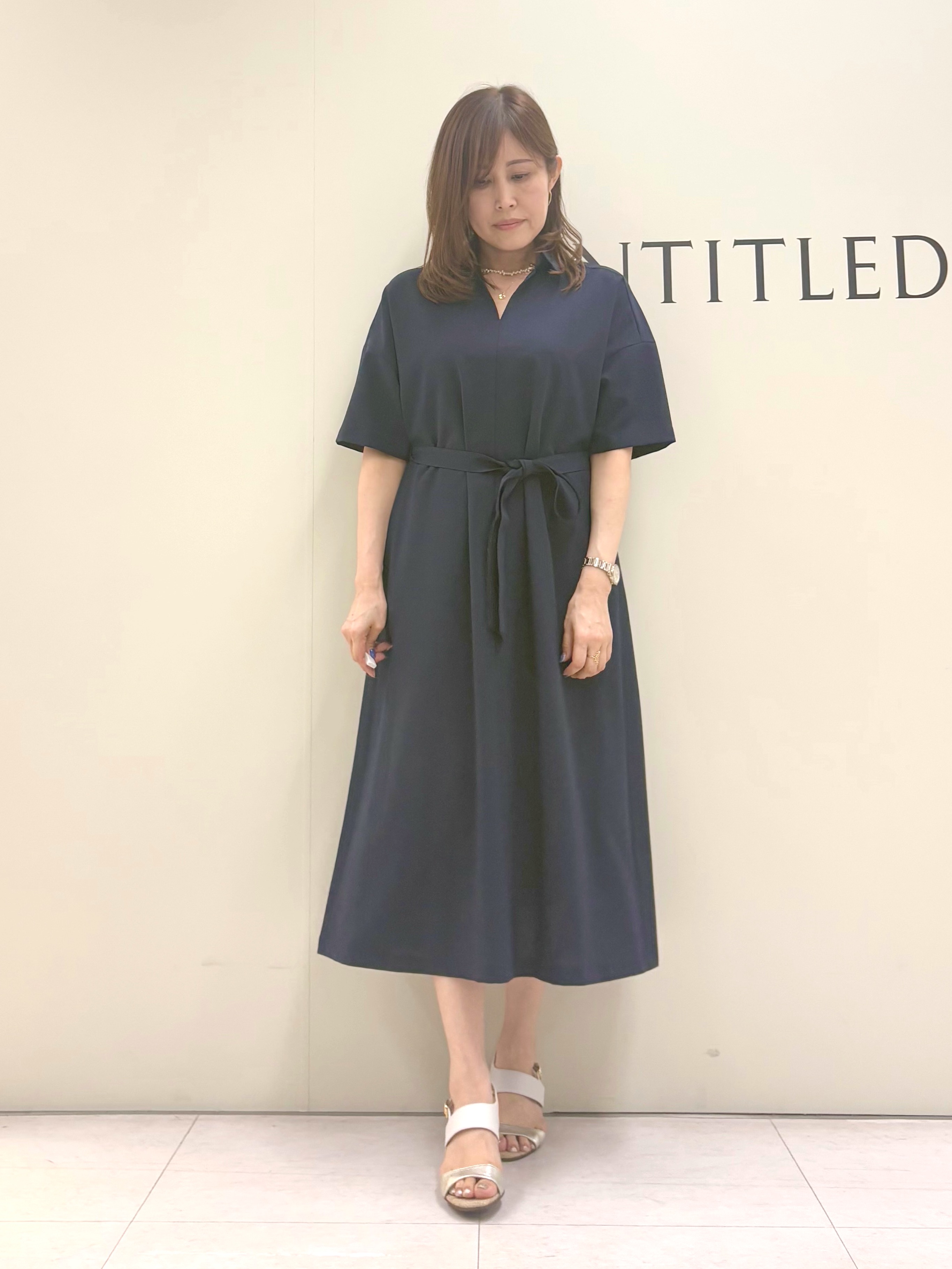Sakaiさんの「UNTITLED｜【UVカット/接触冷感/通気性】エアリークールワンピース」を使ったコーディネート