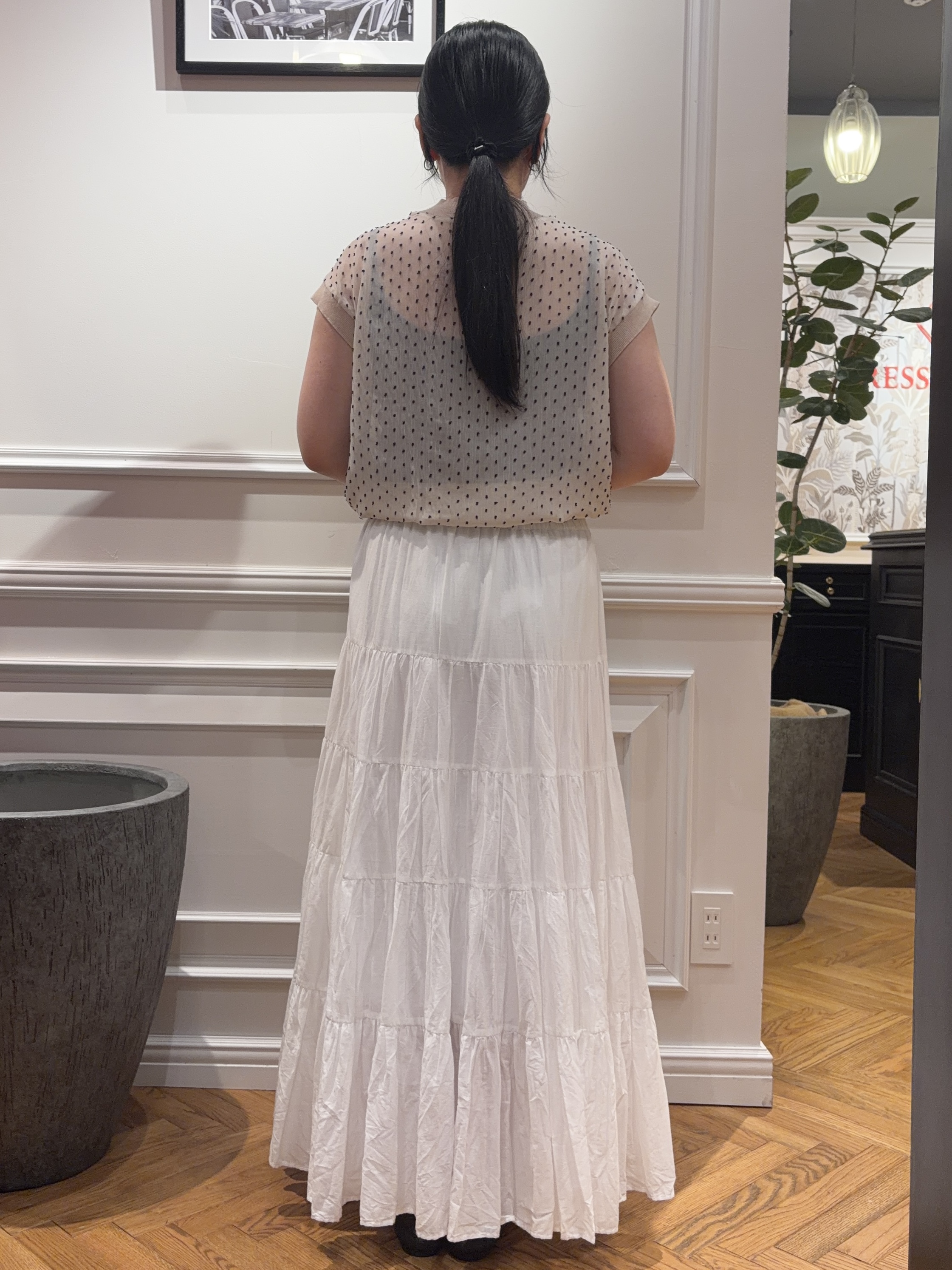 SAKAIさんの「DRESSTERIOR｜【再入荷/ウォッシャブル】ドットジャカード プルオーバー」を使ったコーディネート