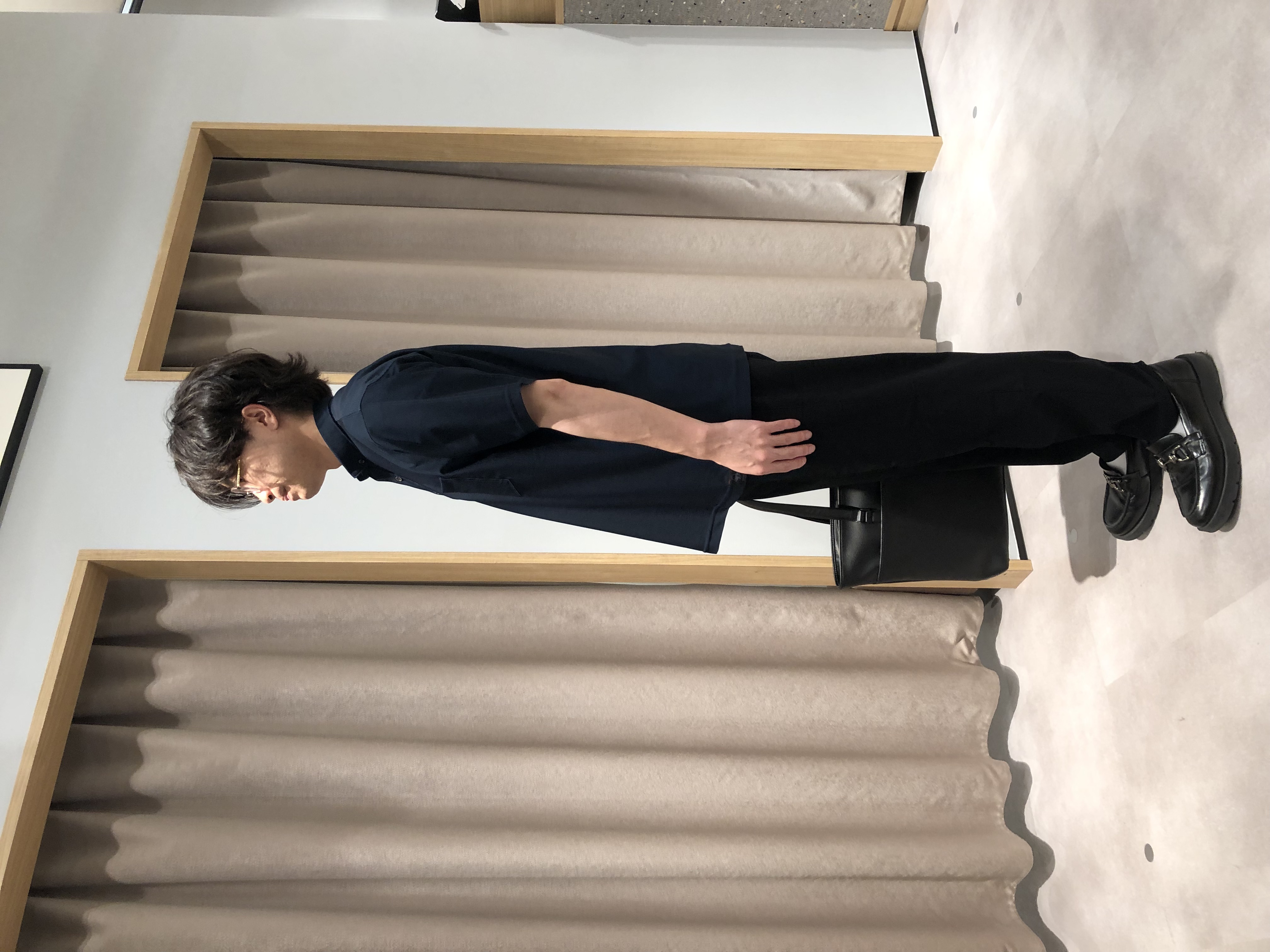 平塚郁博さんの「TAKEO KIKUCHI｜【通気性】AIR TOOL ポロシャツ」を使ったコーディネート