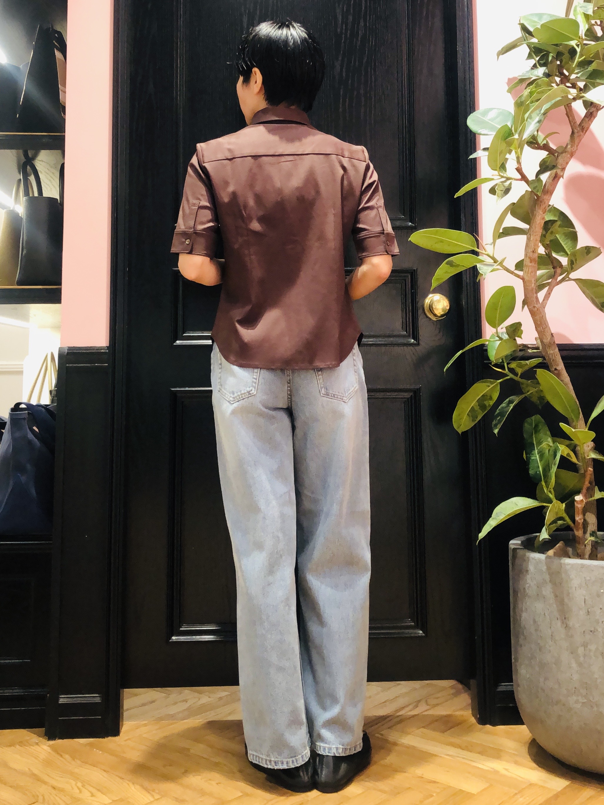 OGATAさんの「DRESSTERIOR｜【接触冷感／抗菌防臭／消臭】ICE CLEAR COTTON ハーフスリーブシャツ」を使ったコーディネート