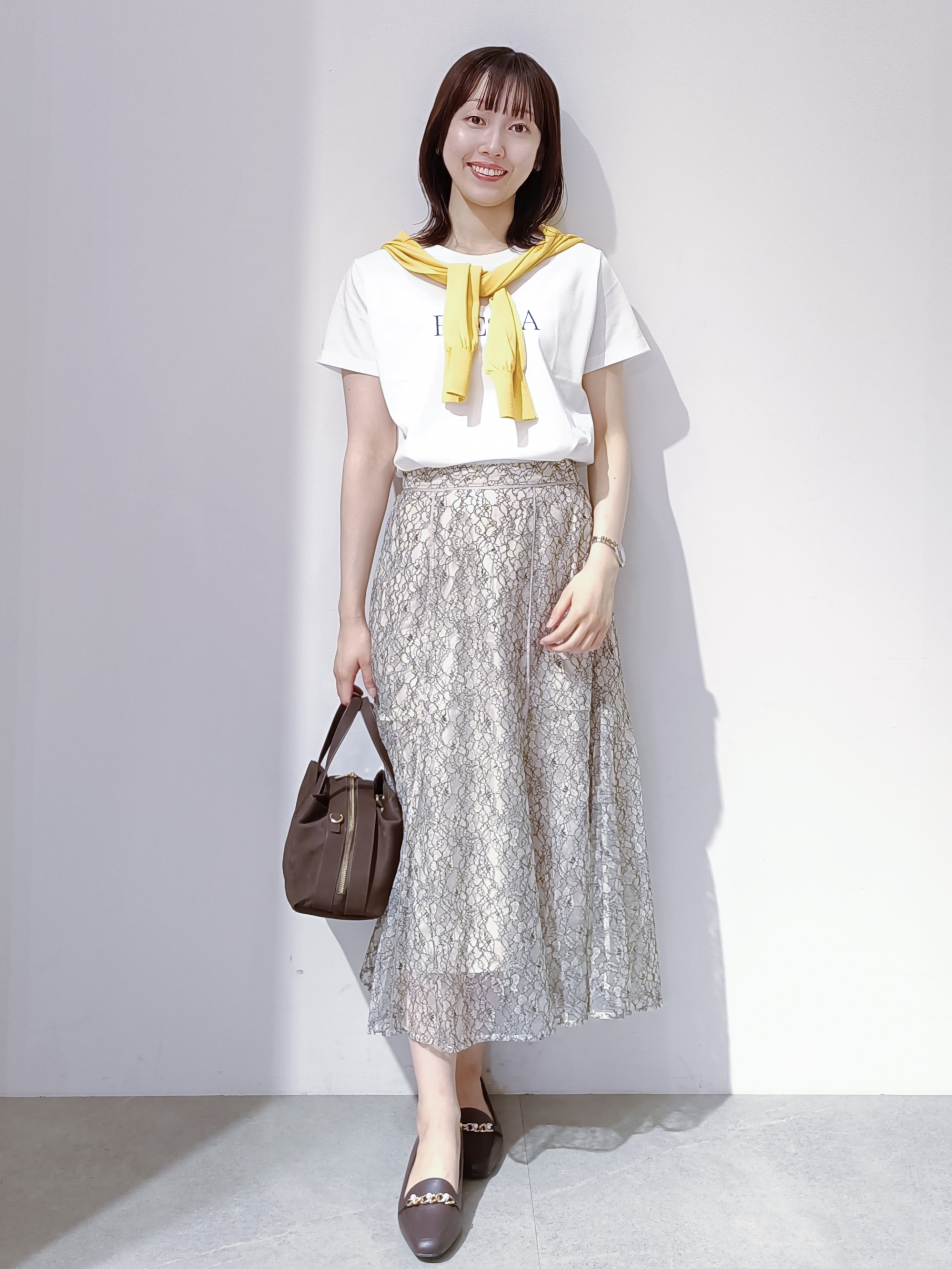 のんさんの「OPAQUE.CLIP｜【遮熱／UVケア】外気の熱を感じにくい！クルーネックカーディガン《洗濯機OK／抗ピリング／6col》」を使ったコーディネート