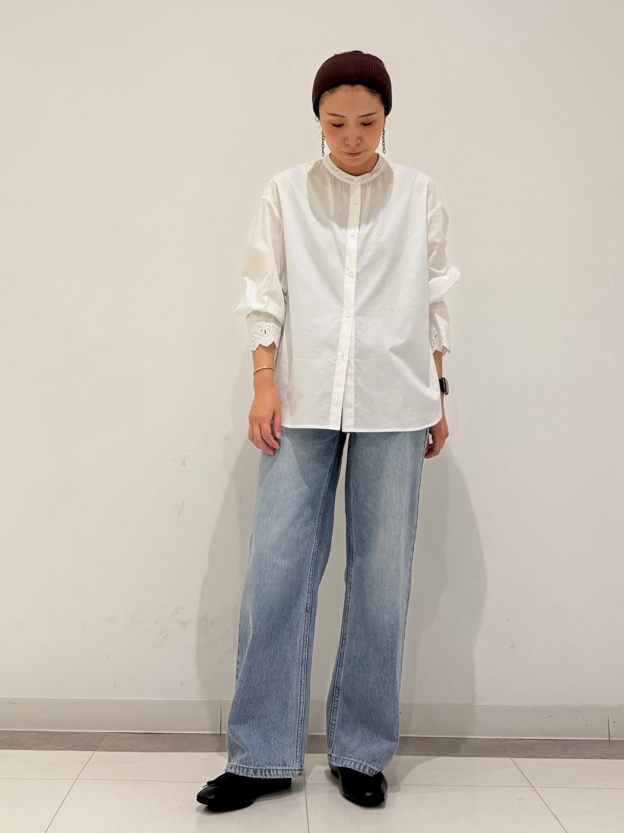 MIYAKAWAさんの「DRESSTERIOR｜エンブロイダリースリーブ ブラウス」を使ったコーディネート