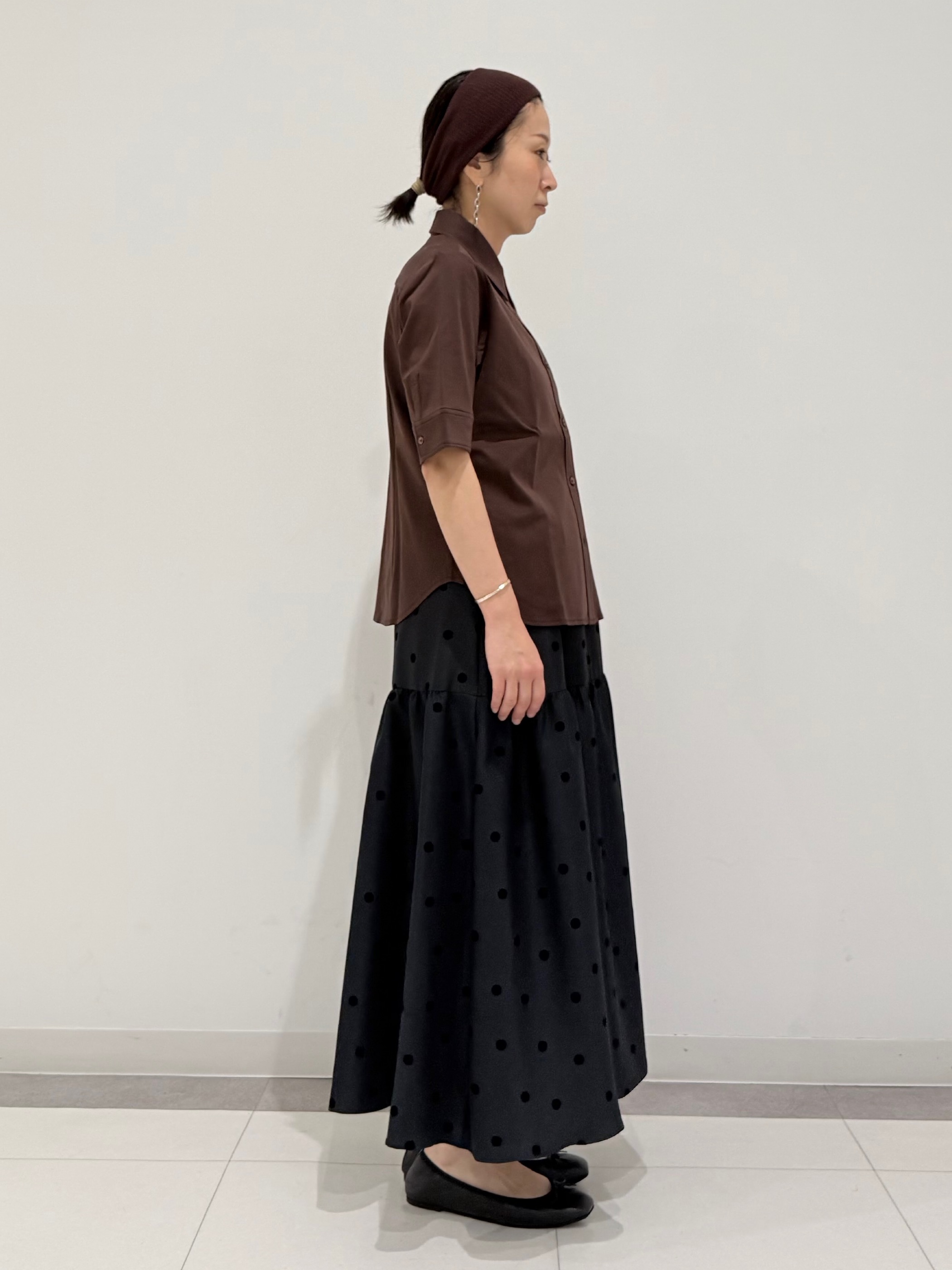 MIYAKAWAさんの「DRESSTERIOR｜【接触冷感／抗菌防臭／消臭】ICE CLEAR COTTON ハーフスリーブシャツ」を使ったコーディネート