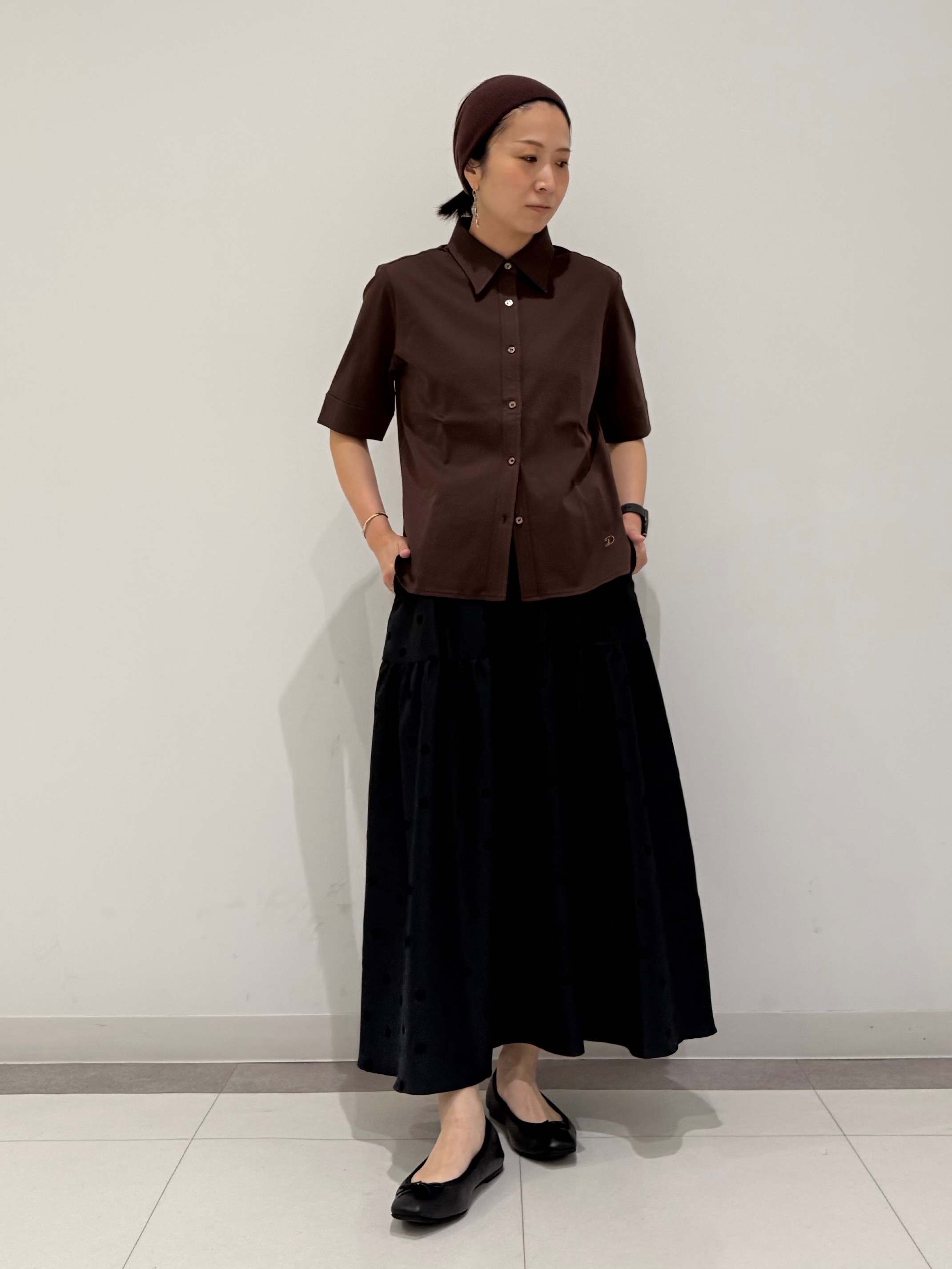 MIYAKAWAさんの「DRESSTERIOR｜【接触冷感／抗菌防臭／消臭】ICE CLEAR COTTON ハーフスリーブシャツ」を使ったコーディネート