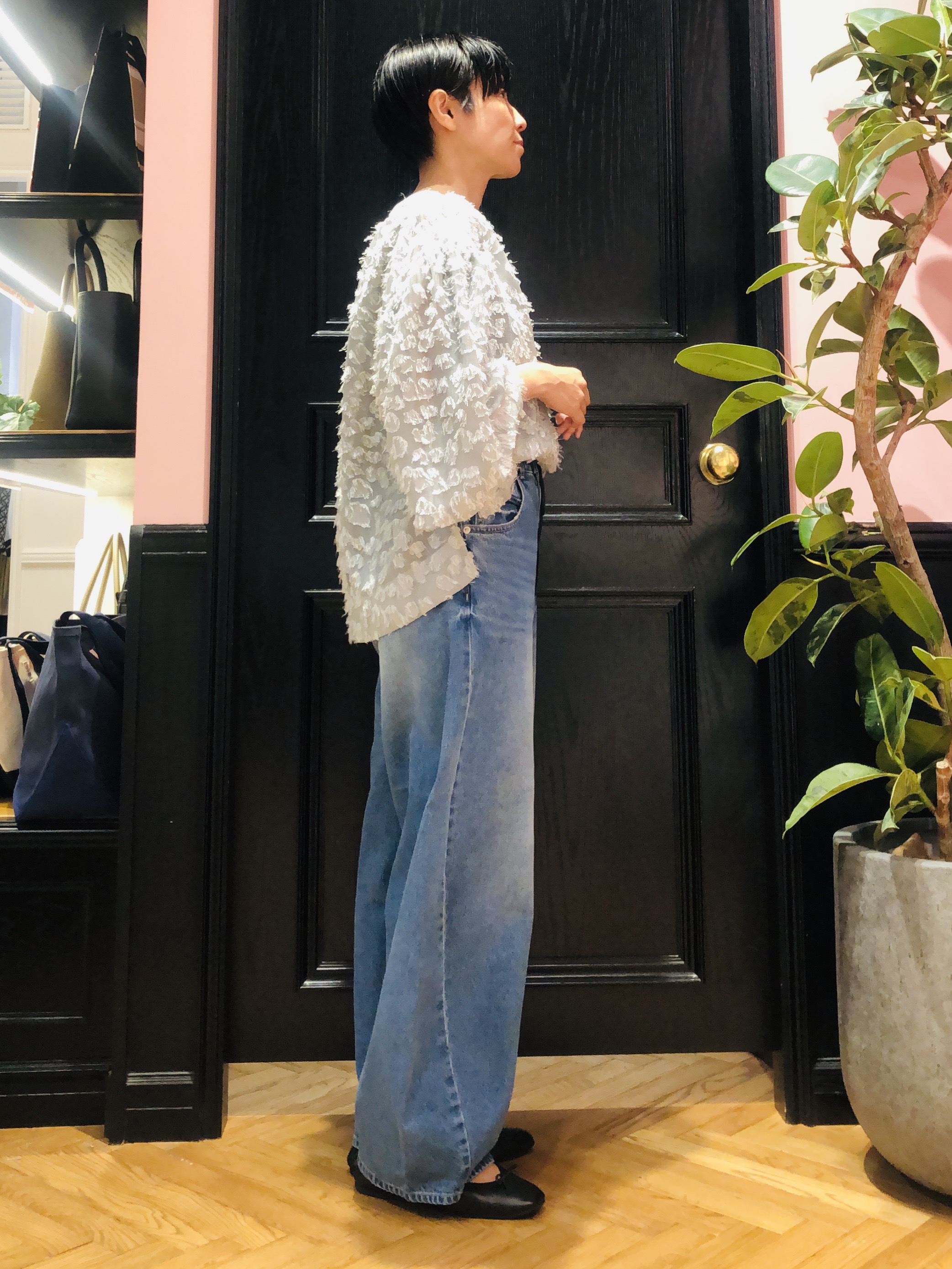 OGATAさんの「DRESSTERIOR｜ドロストバギーカーブデニム」を使ったコーディネート