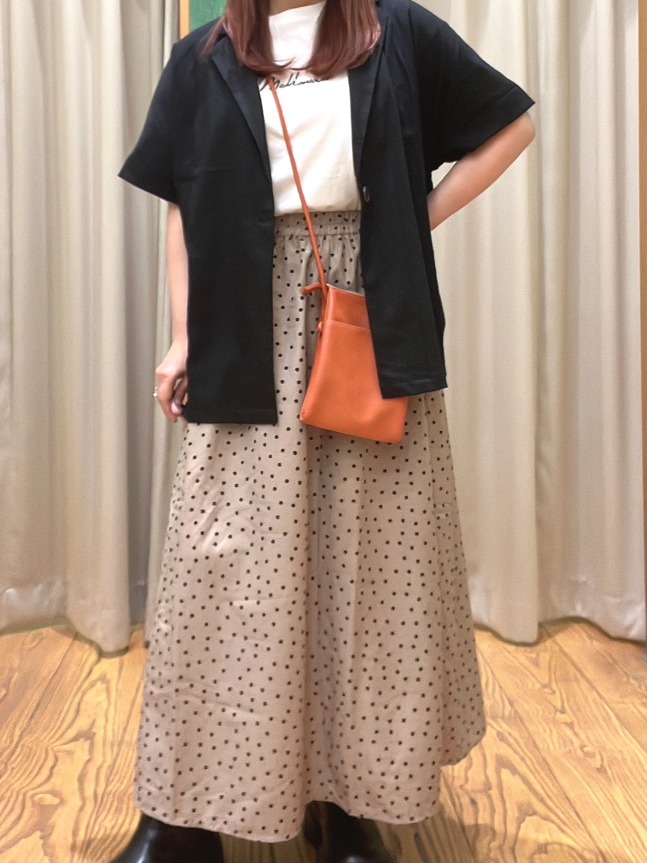 ゆっきーさんの「SHOO･LA･RUE｜【S-LL】大人っぽく着られる ジェルロゴプリントTシャツ」を使ったコーディネート