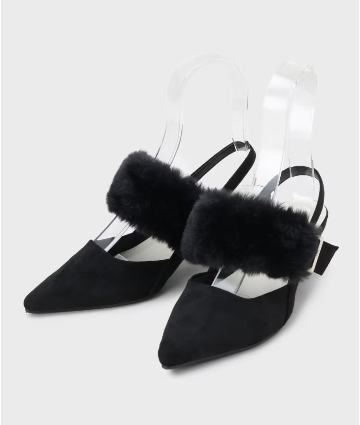 Nさんの「ESPERANZA｜【Fur Collection】ファー付き2WAYスリングバックミュールパンプス」を使ったコーディネート