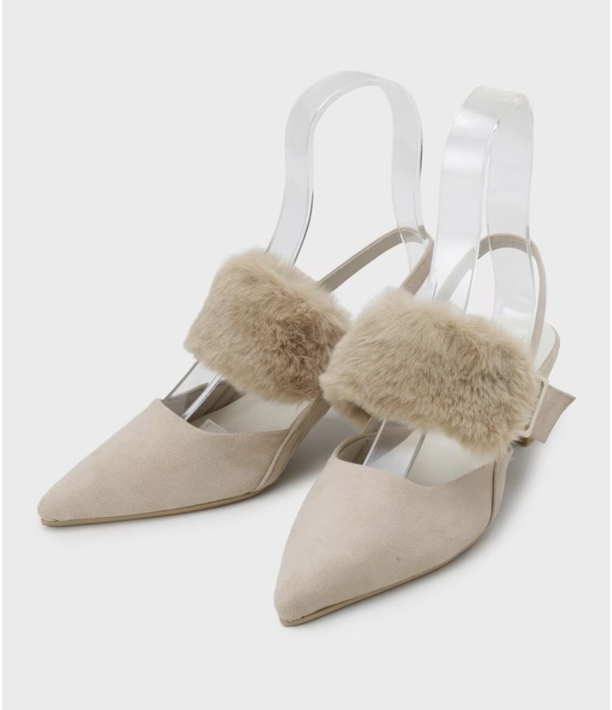 Nさんの「ESPERANZA｜【Fur Collection】ファー付き2WAYスリングバックミュールパンプス」を使ったコーディネート