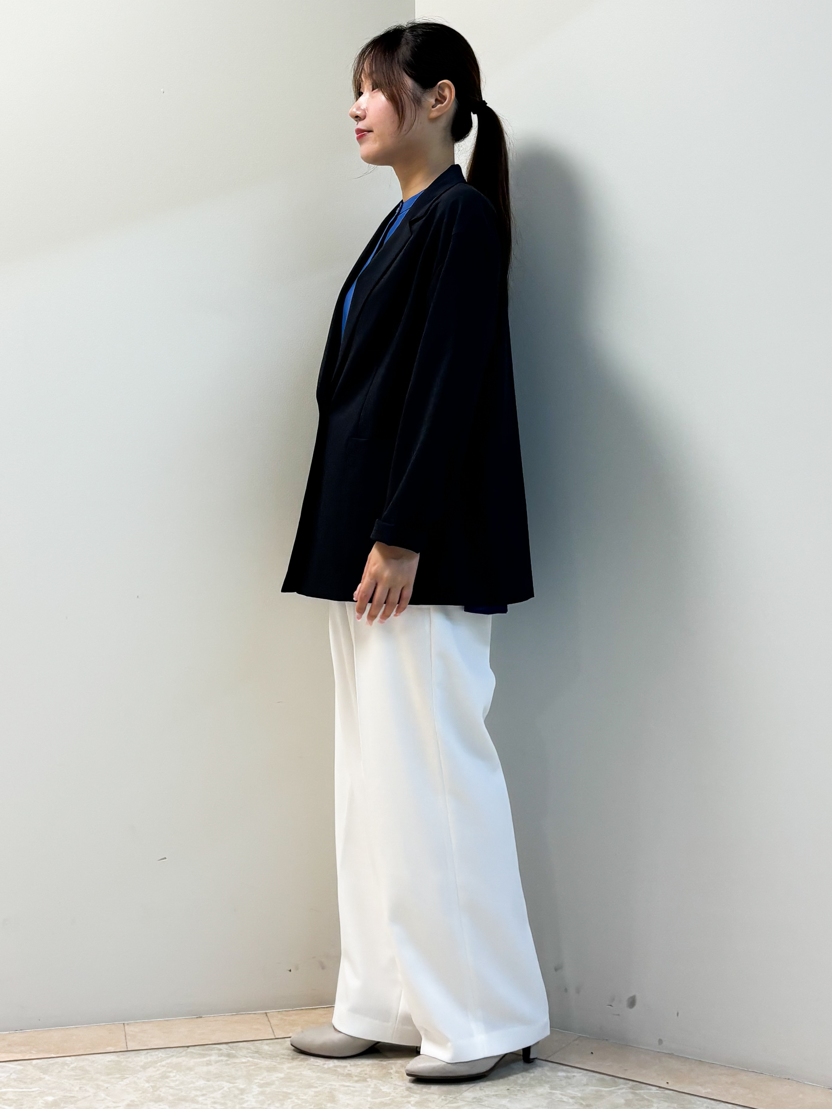 Sawaさんの「Reflect｜【SS-4Lサイズ／接触冷感／シワになりにくい】リラクシーテーラードジャケット」を使ったコーディネート