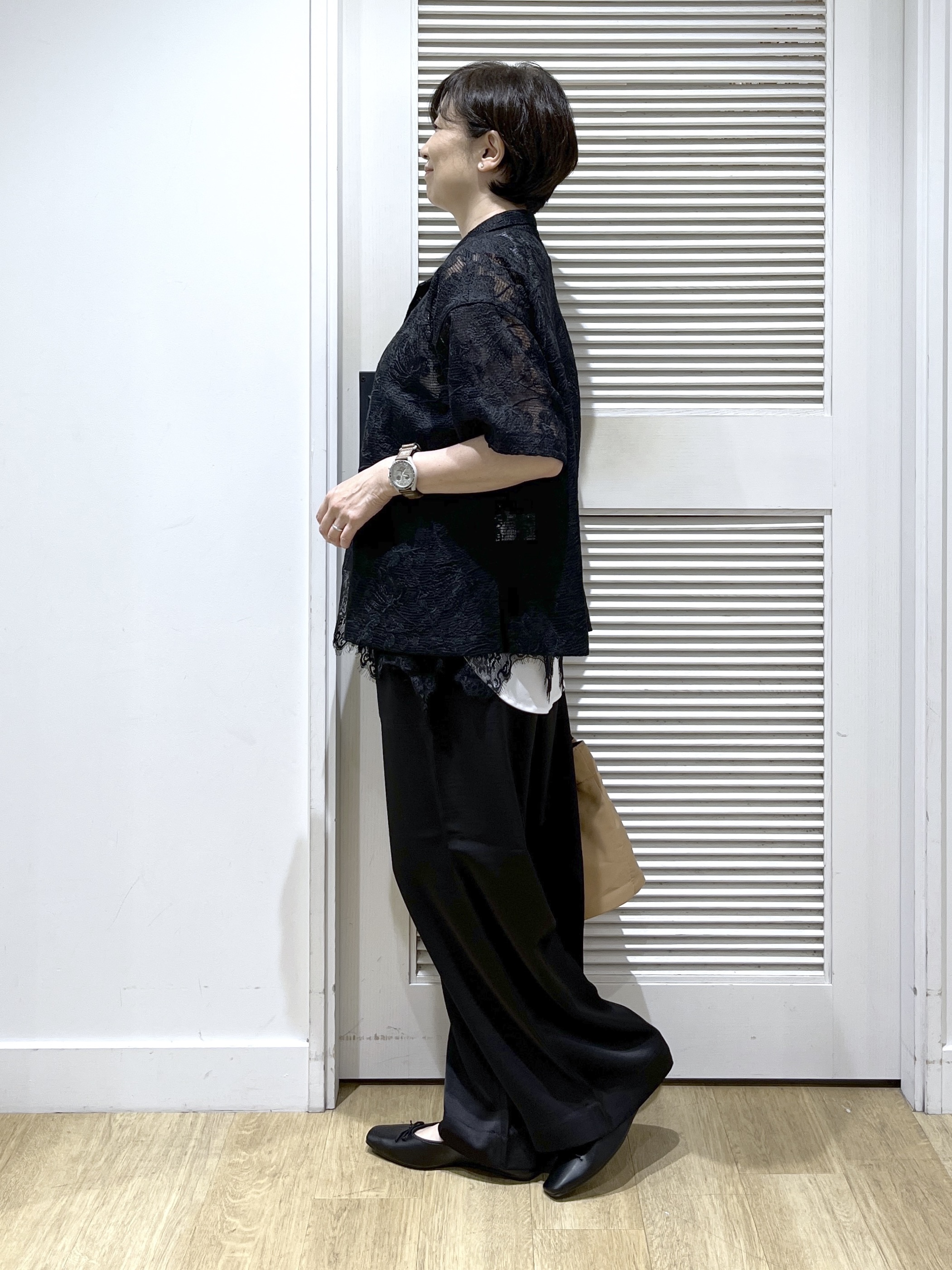Miyazakiさんの「Dessin｜【洗える】ジョーゼットノースリーブ」を使ったコーディネート
