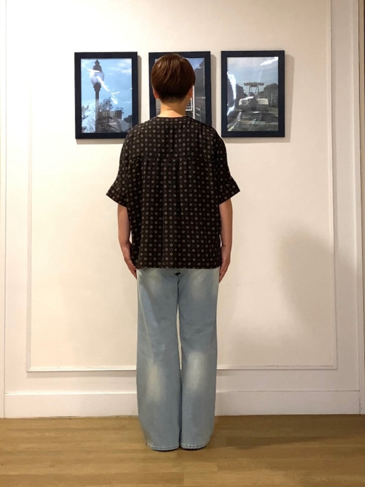 Hiroさんの「Dessin｜【セットアップ可】小紋柄プリント スキッパーシャツ」を使ったコーディネート