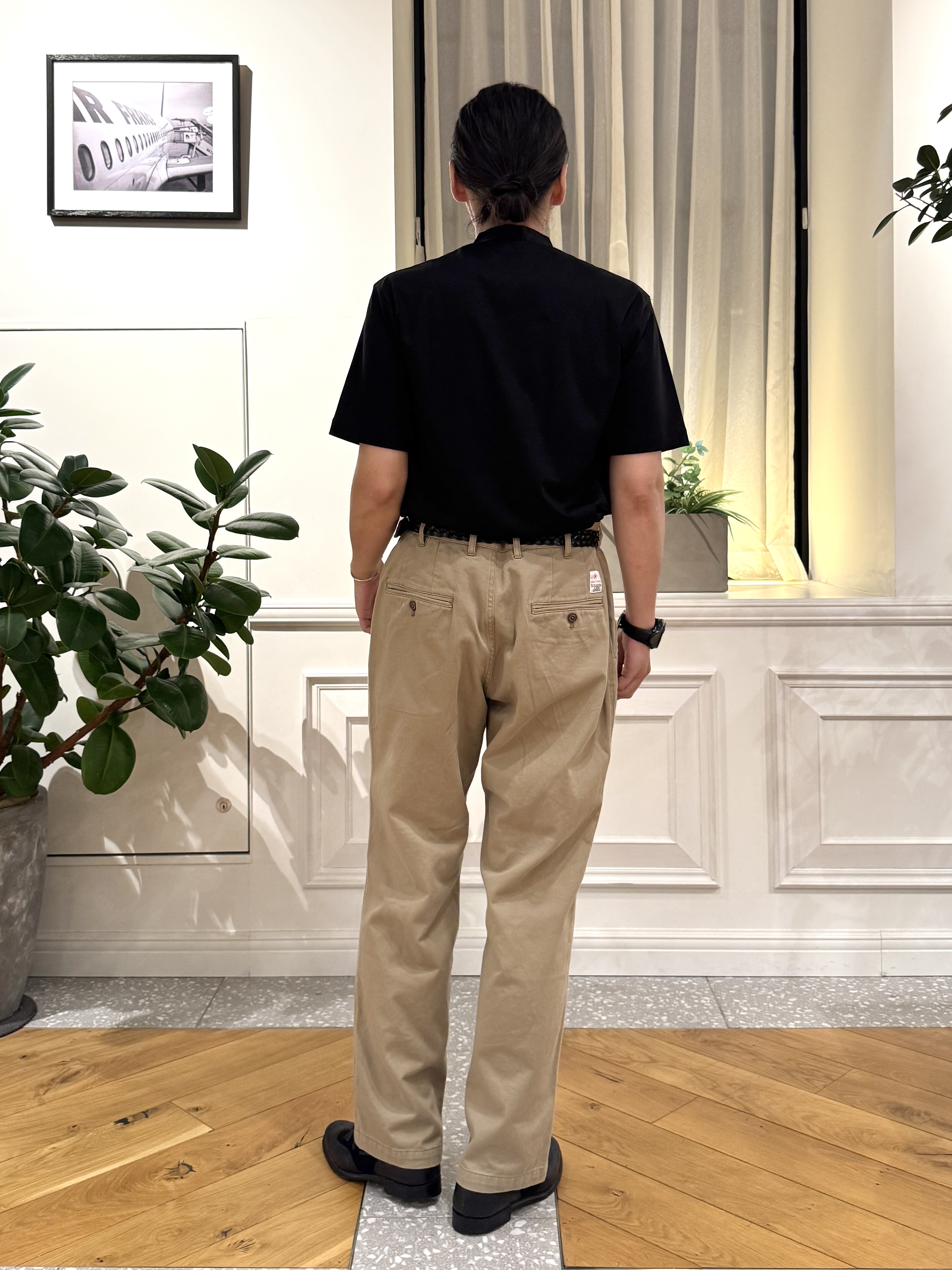 kawarataniさんの「DRESSTERIOR｜【接触冷感／抗菌防臭／消臭】ICE CLEAR COTTON モックネックTシャツ」を使ったコーディネート