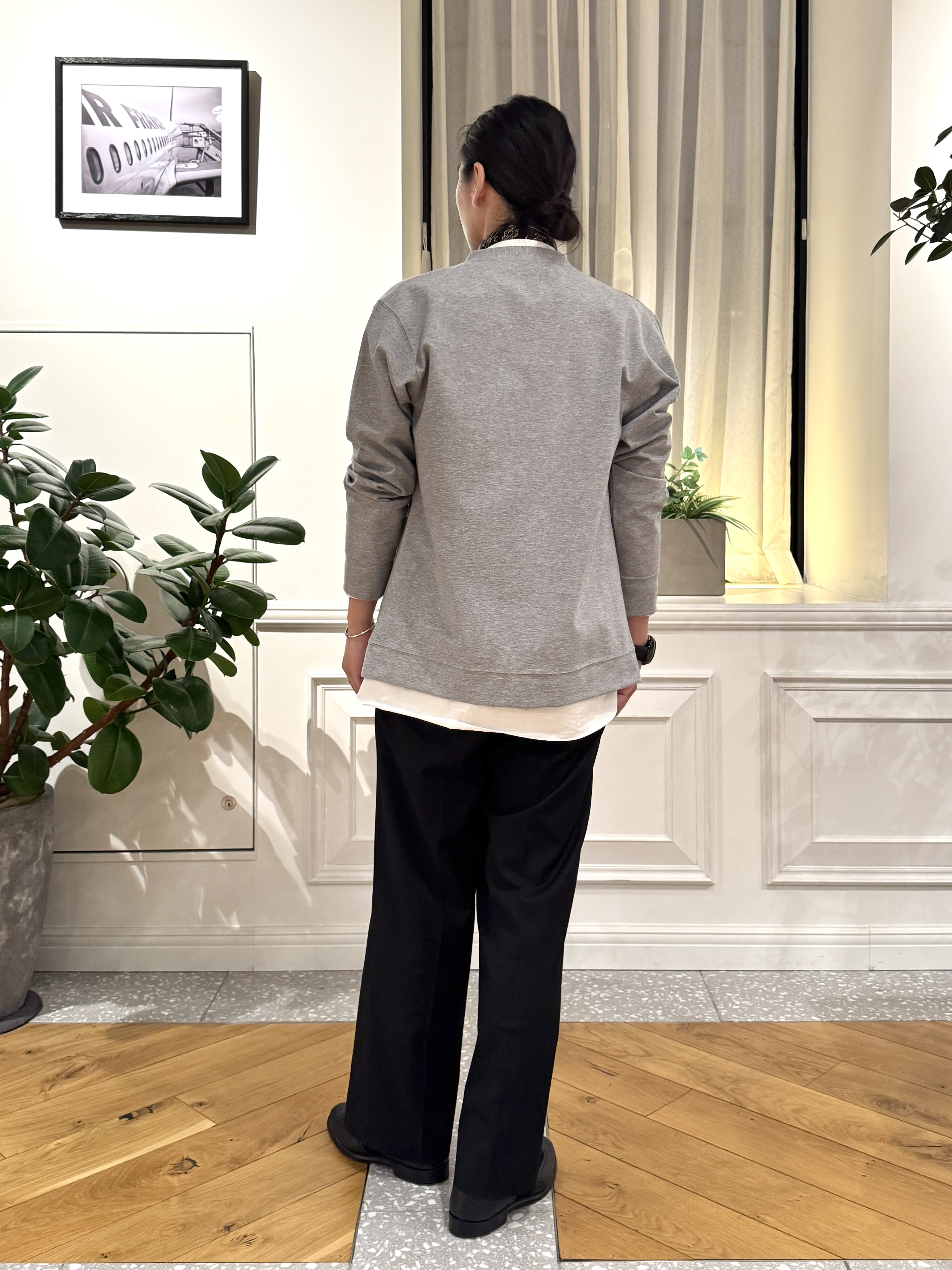 kawarataniさんの「DRESSTERIOR｜【接触冷感／セットアップ可】ドライタッチ ハイカウントカットソー カーディガン」を使ったコーディネート