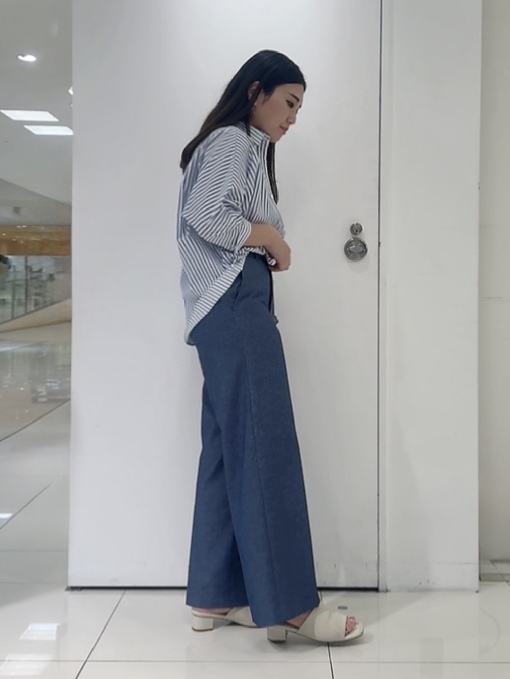 なかじさんの「UNTITLED｜【接触冷感/吸水速乾/UVカット】ドルマンスリーブシャツ」を使ったコーディネート