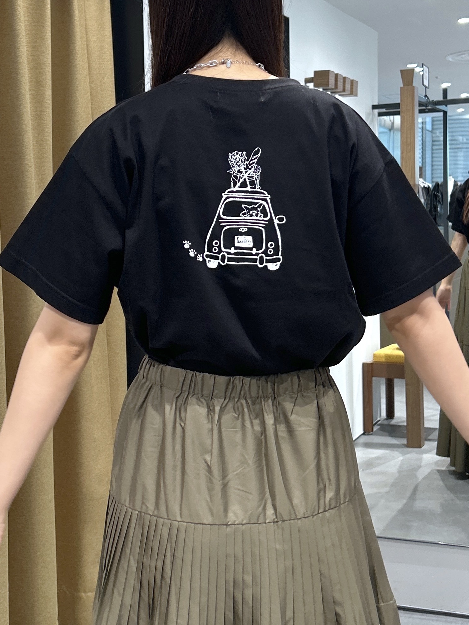 Renoさんの「INDIVI｜フレンチブルTシャツ」を使ったコーディネート