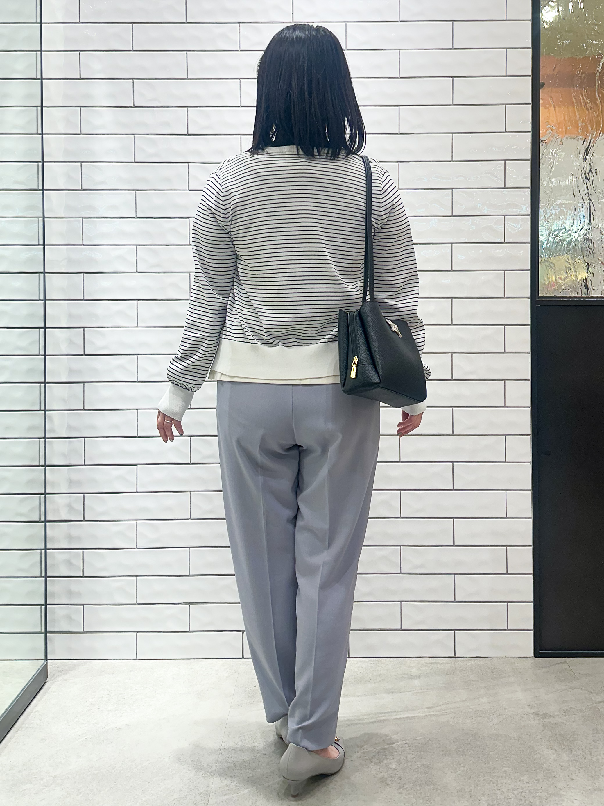 Minさんの「OPAQUE.CLIP｜【遮熱／UVケア】外気の熱を感じにくい！クルーネックカーディガン《洗濯機OK／抗ピリング／6col》」を使ったコーディネート