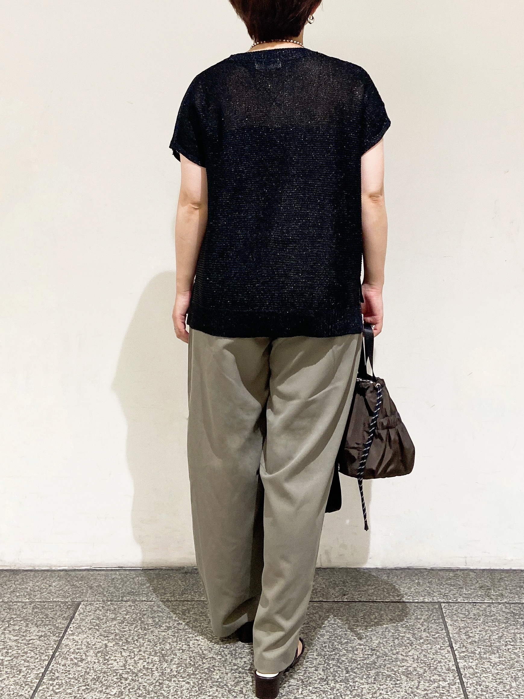 MIHOさんの「OPAQUE.CLIP｜ラメメッシュニット【洗濯機OK／抗ピル】」を使ったコーディネート