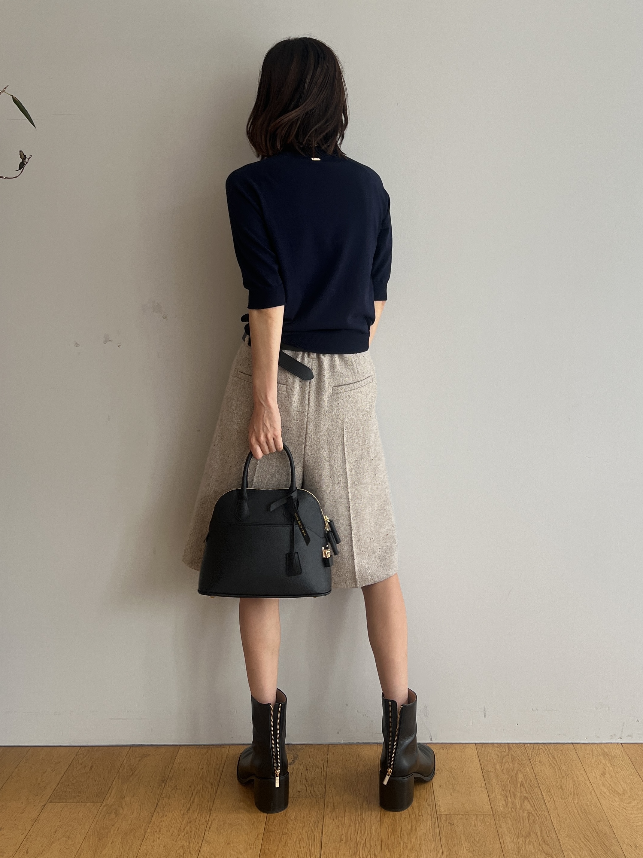misaさんの「DRESSTERIOR｜【ウォッシャブル】コットンシルクハーフスリーブニット」を使ったコーディネート