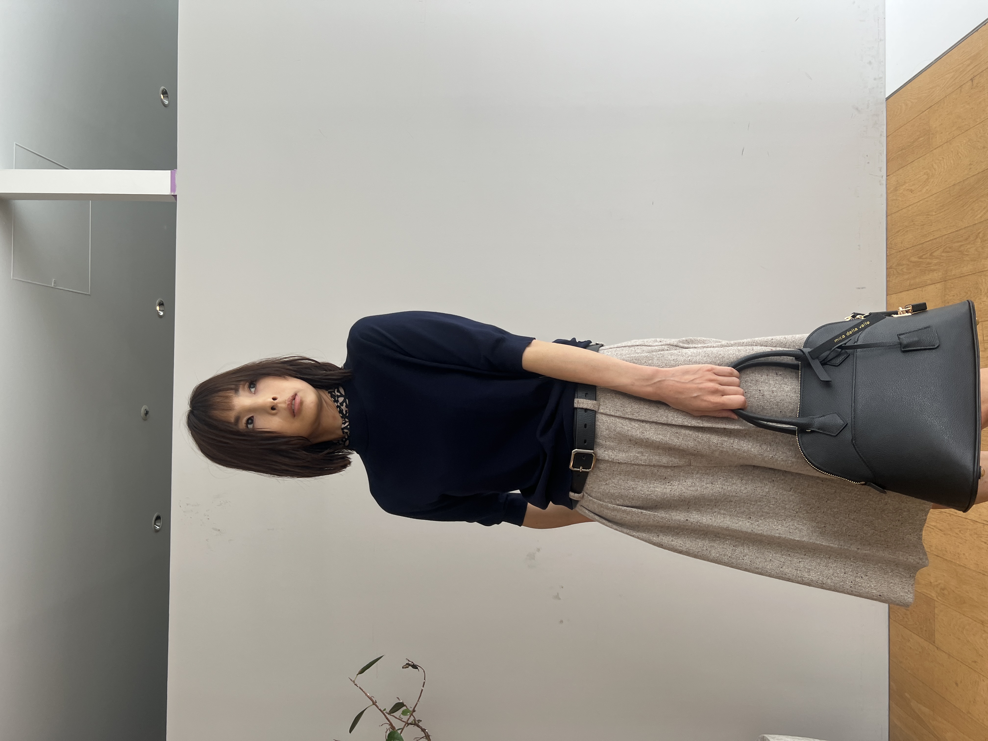 misaさんの「DRESSTERIOR｜【ウォッシャブル】コットンシルクハーフスリーブニット」を使ったコーディネート